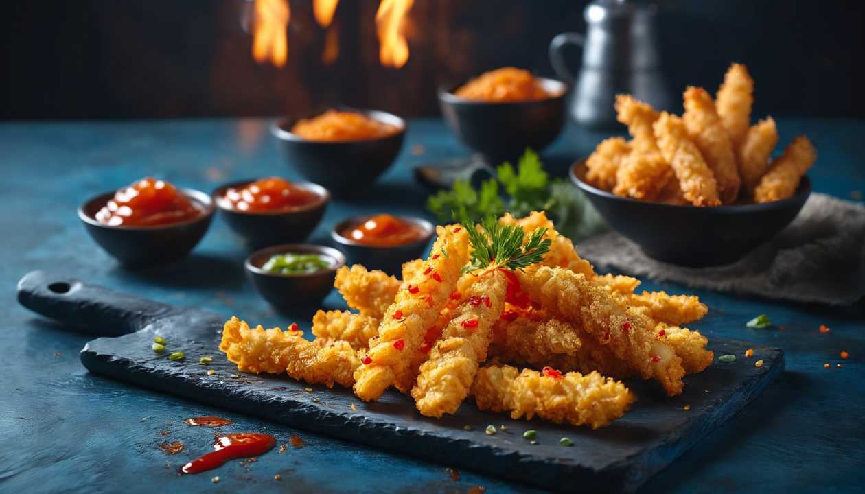 Crab sticks in tempura - 7 pieces