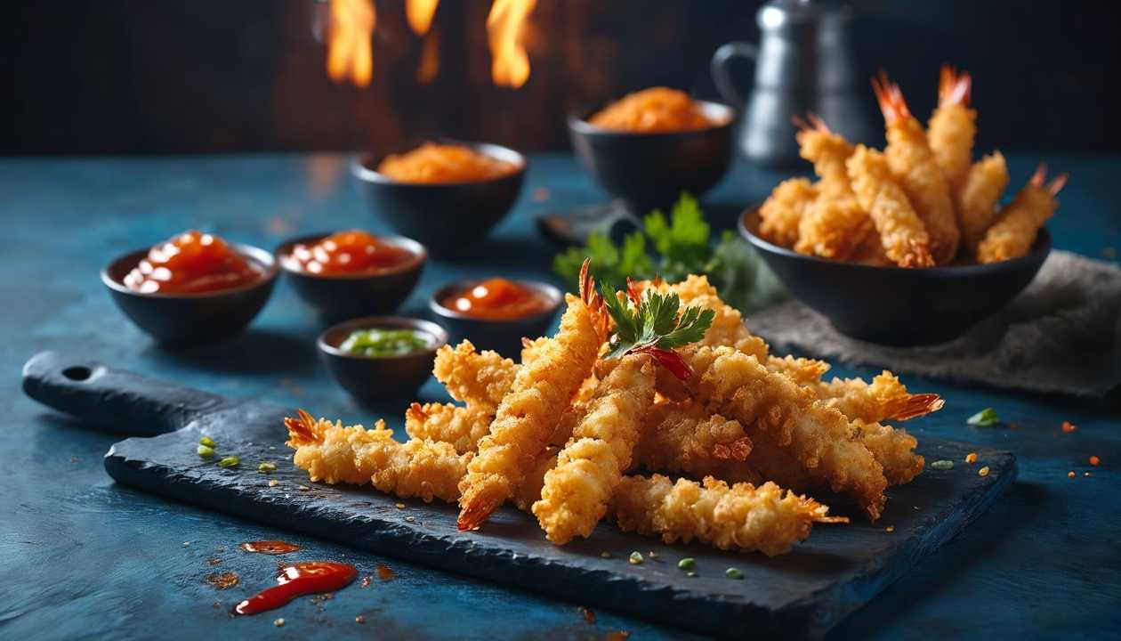 Crispy shrimps