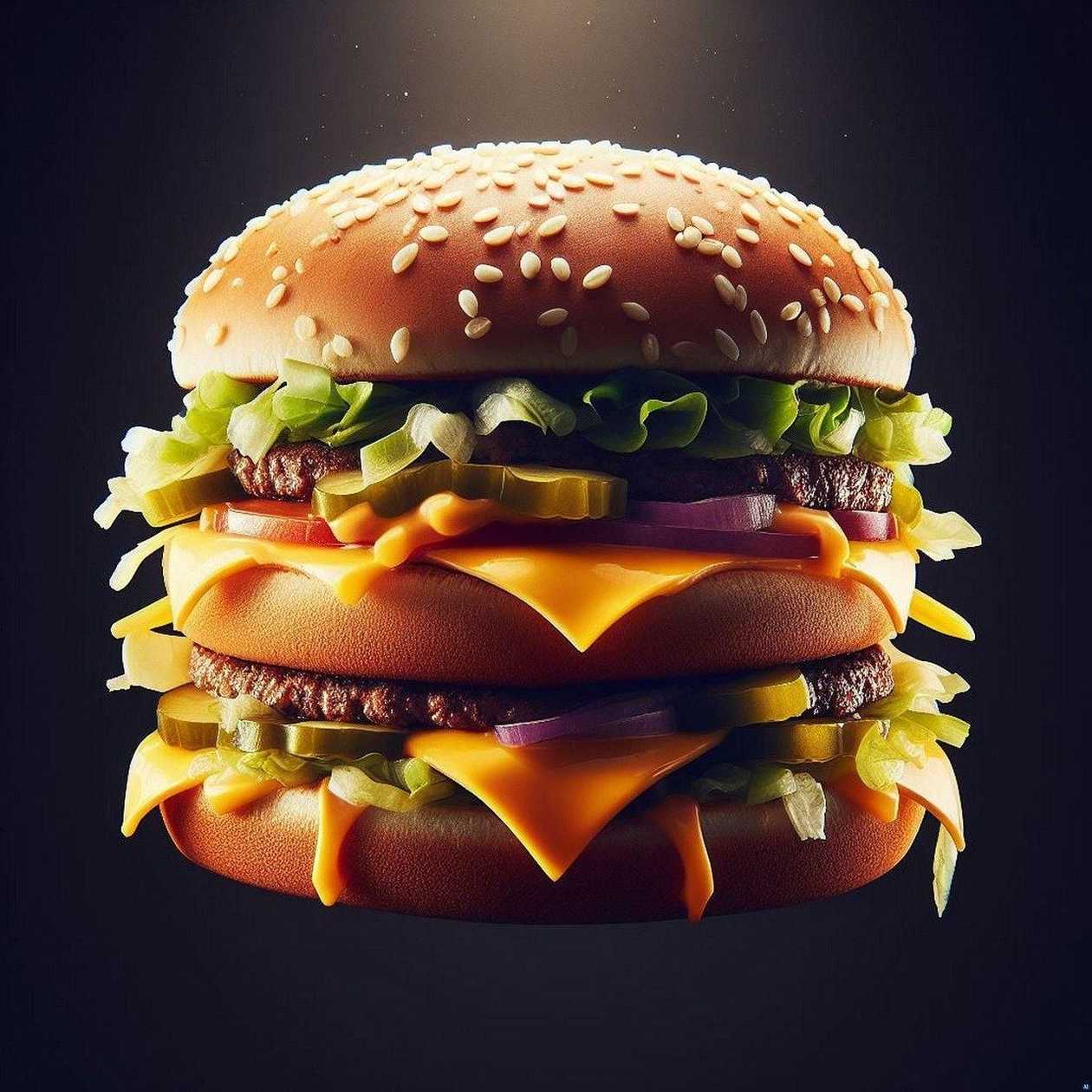 Texas double hamburger com Batata frita