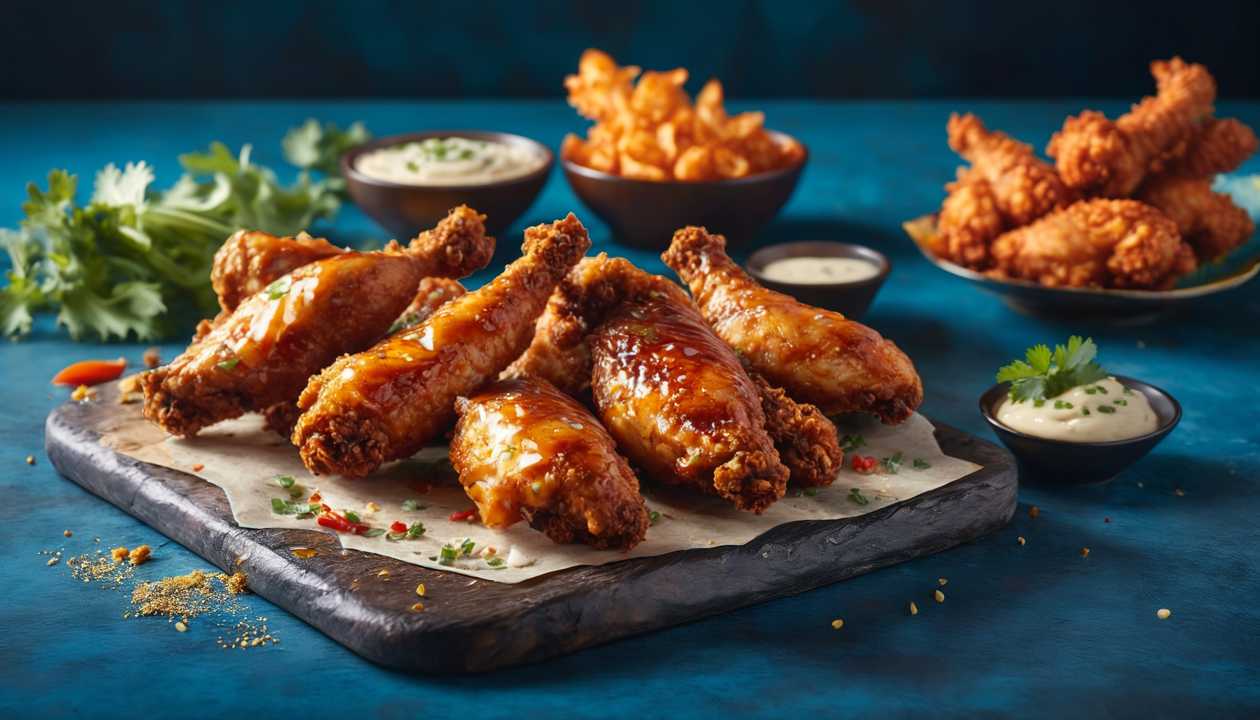 Spicy chicken wings