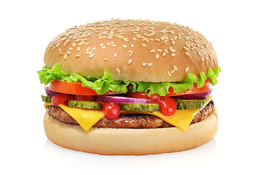 Classic beef cheeseburger