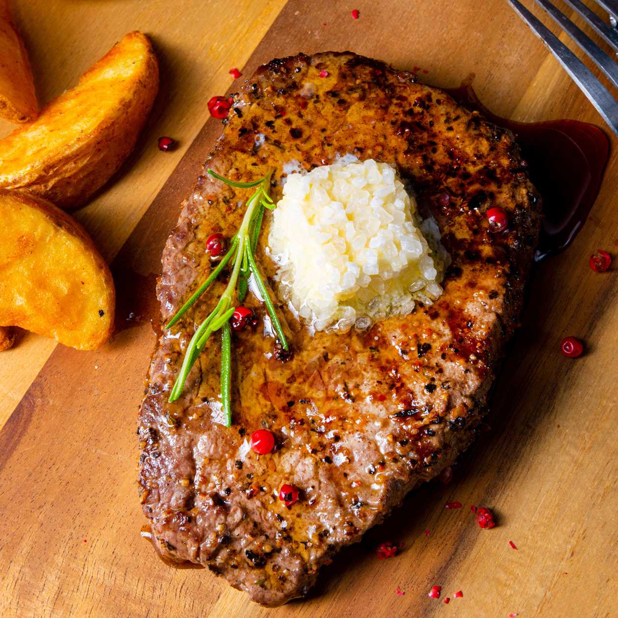 With herb butter