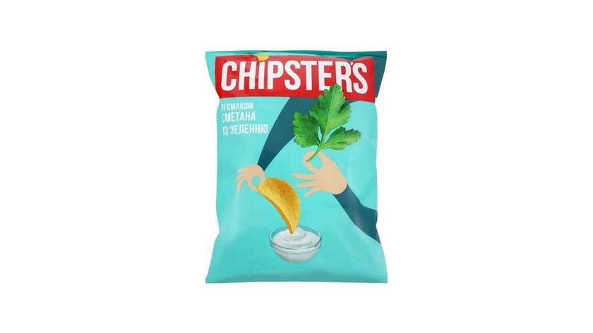 Chipster's bramborové chipsy s příchutí smetana a bylinky