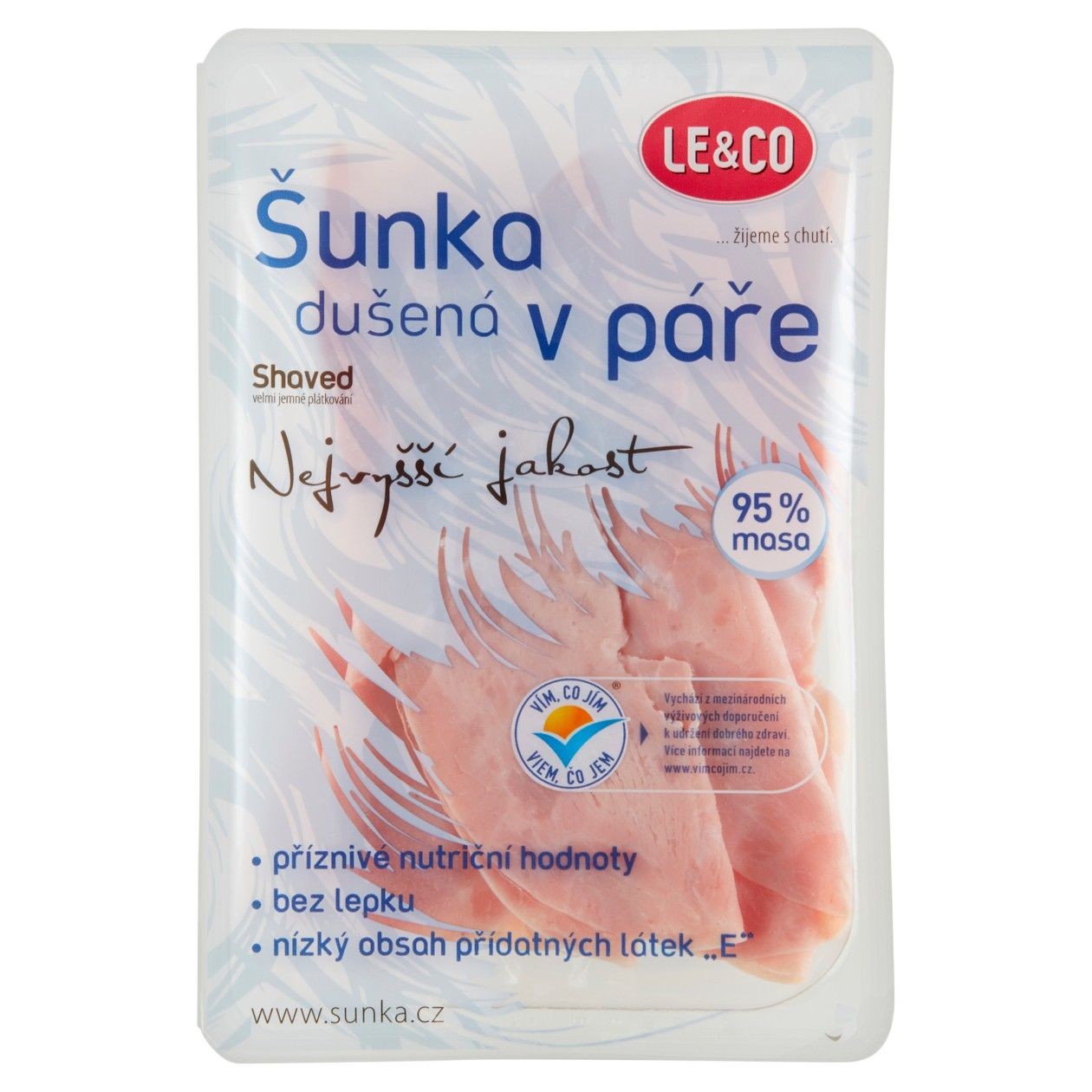 Le & Co Shaved Šunka Dušená V Páře Nejvyšší Jakost 100g