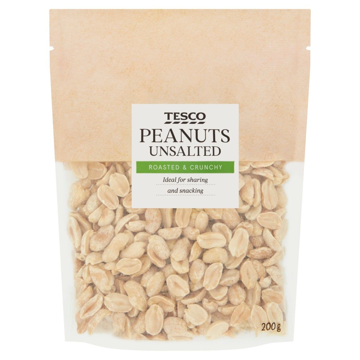 Tesco Arašídy Jádra Pražená Nesolená Blanšírovaná 200g