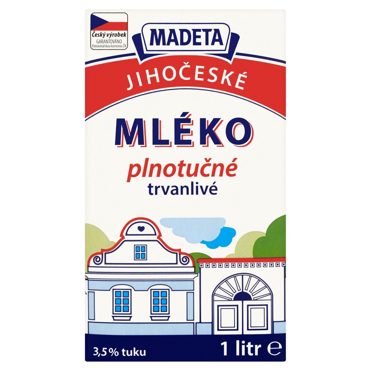 Madeta Jihočeské mléko Plnotučné Trvanlivé 1L