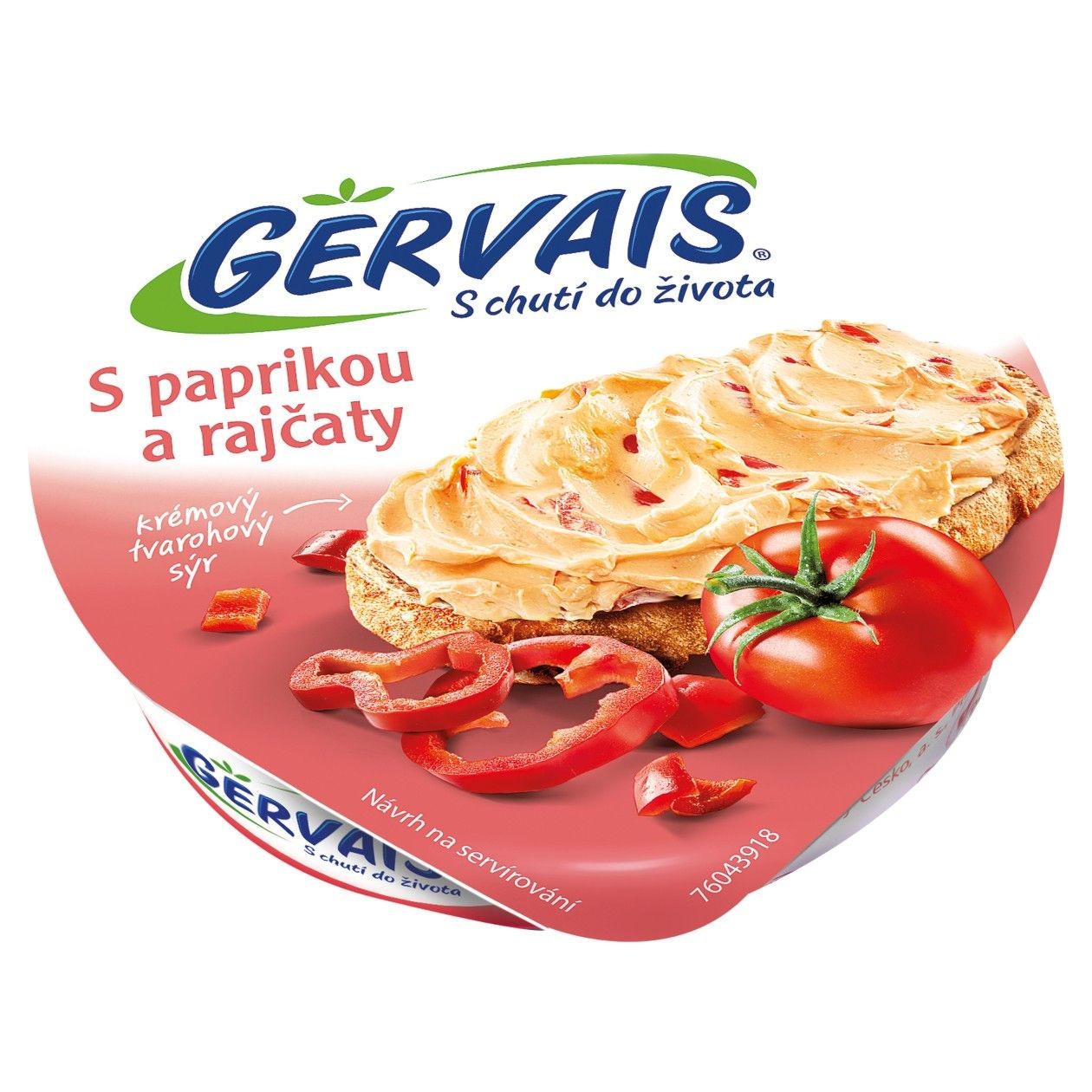 Gervais Čerstvý Tvarohový Sýr S Paprikou A Rajčaty 80g