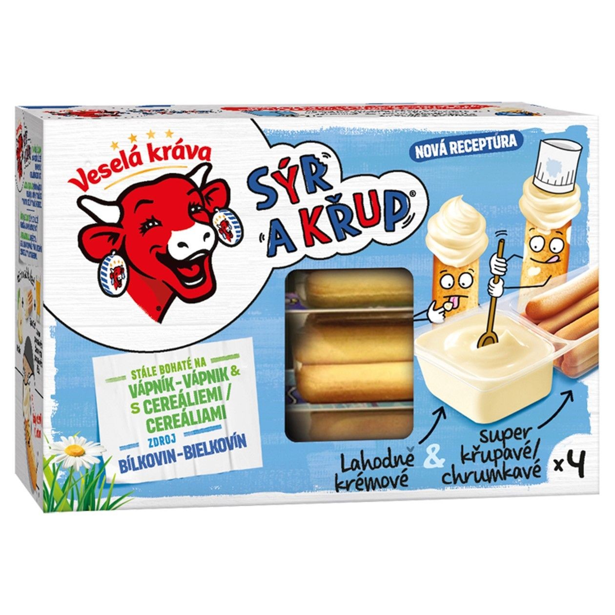 Veselá Kráva Sýr A Křup 4 X 35g (140g)