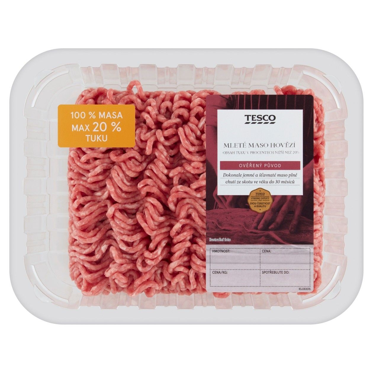 Tesco mleté Maso Hovězí 0,500Kg