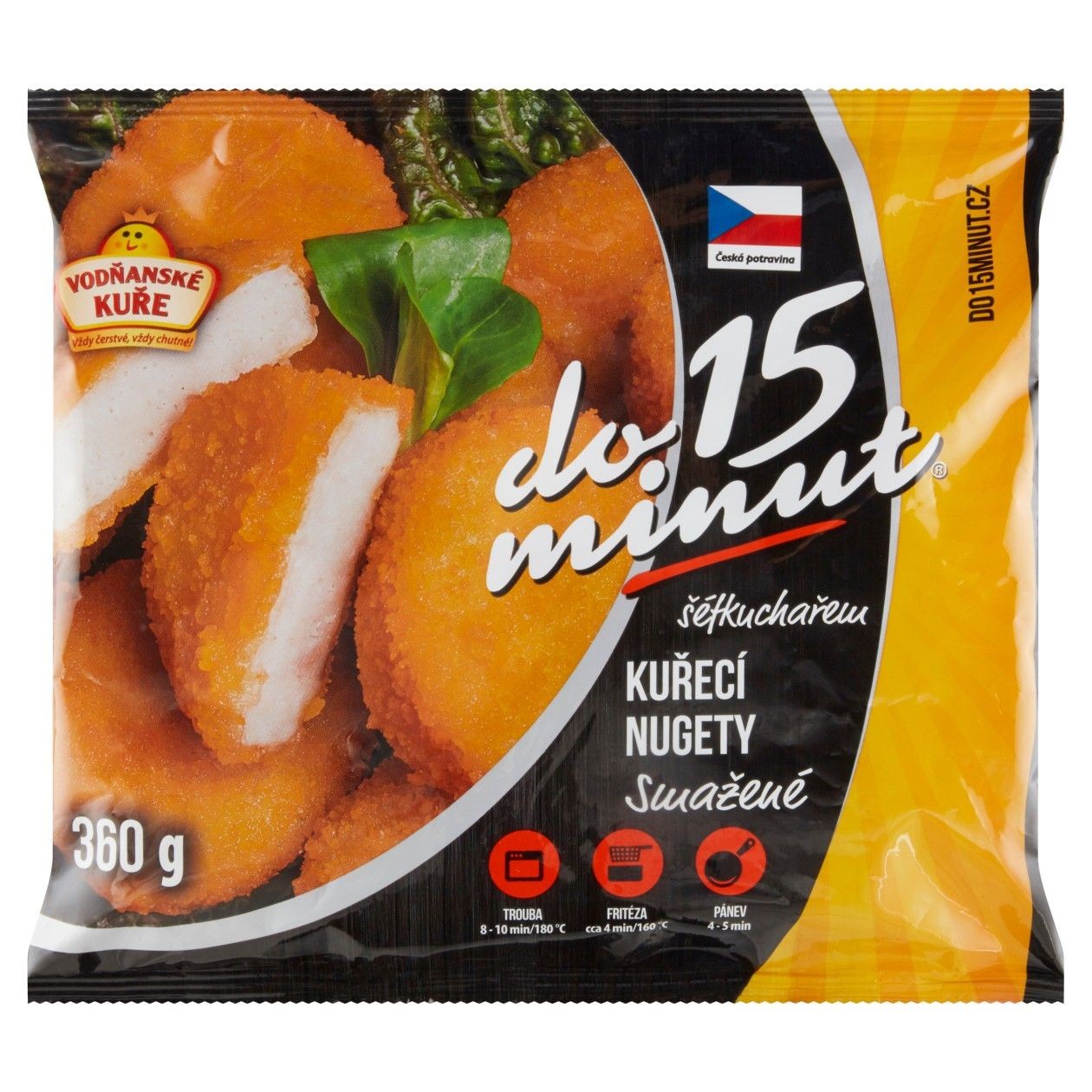 Vodňanské Kuře Do 15 Minut Kuřecí Nugety Smažené 360g