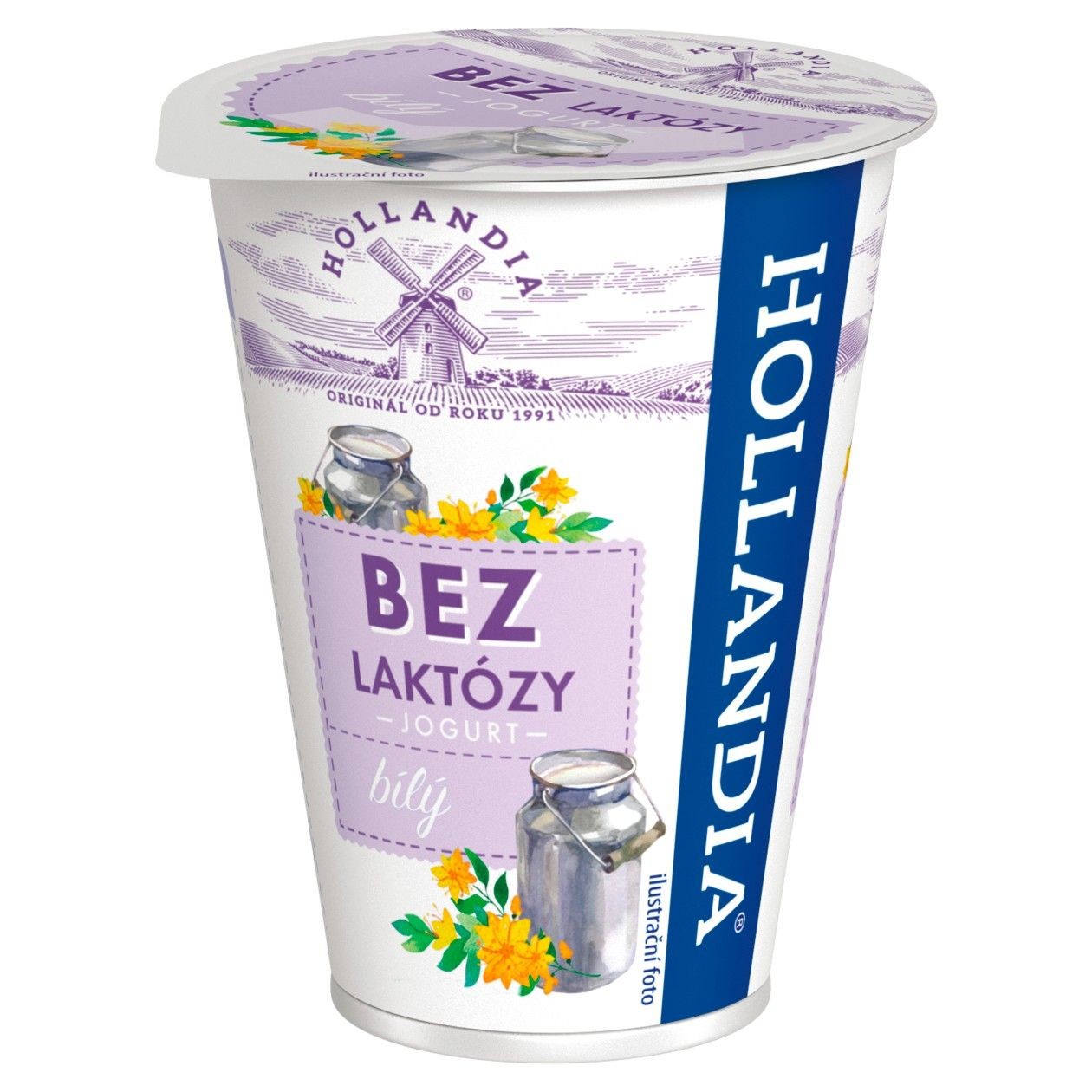 Hollandia Jogurt Krémový Bílý Bez Laktózy S Kulturou Bifi 180g
