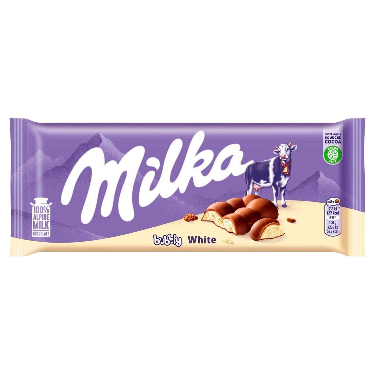 Milka Bubbly White 95g