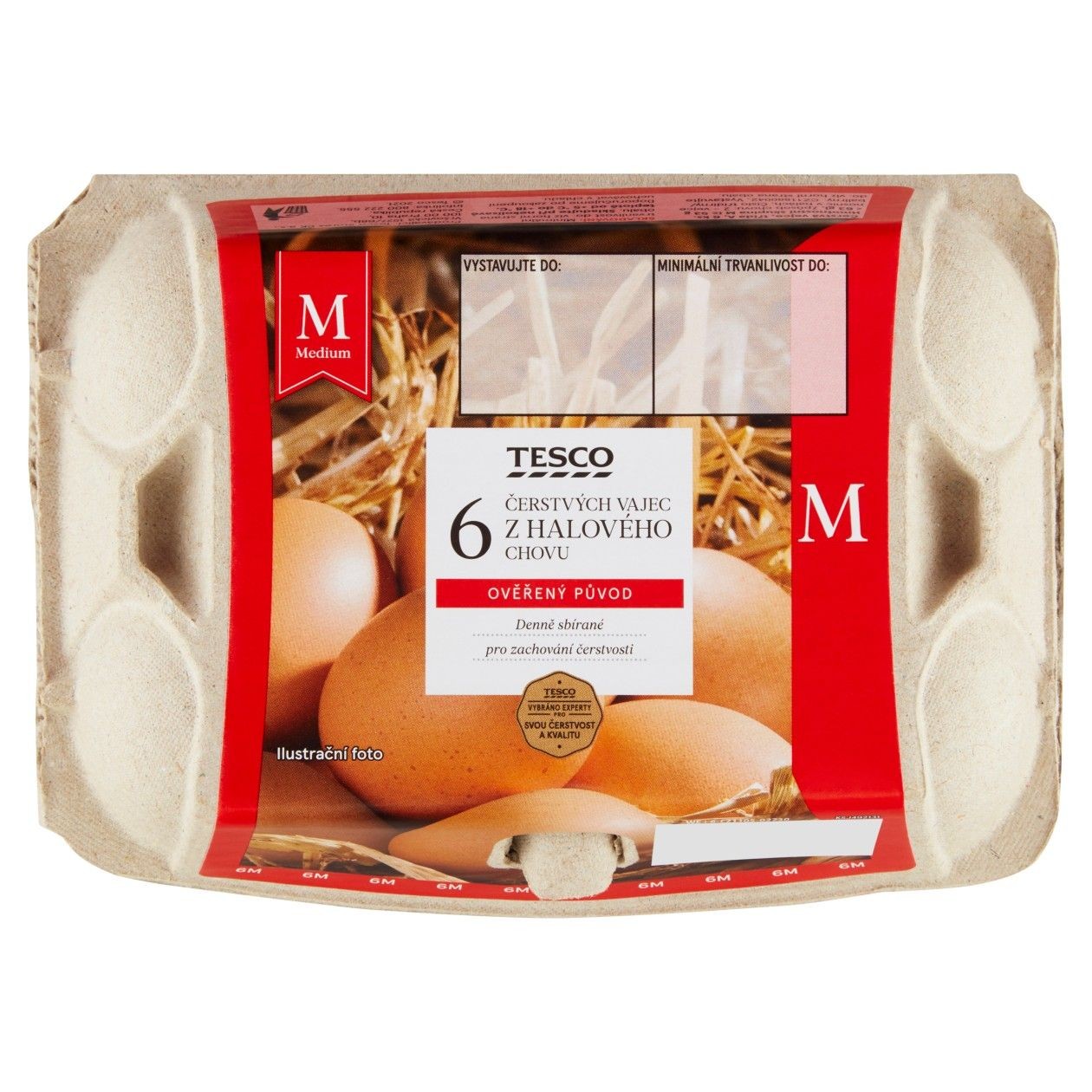 Tesco Čerstvá Vejce M 6 Ks