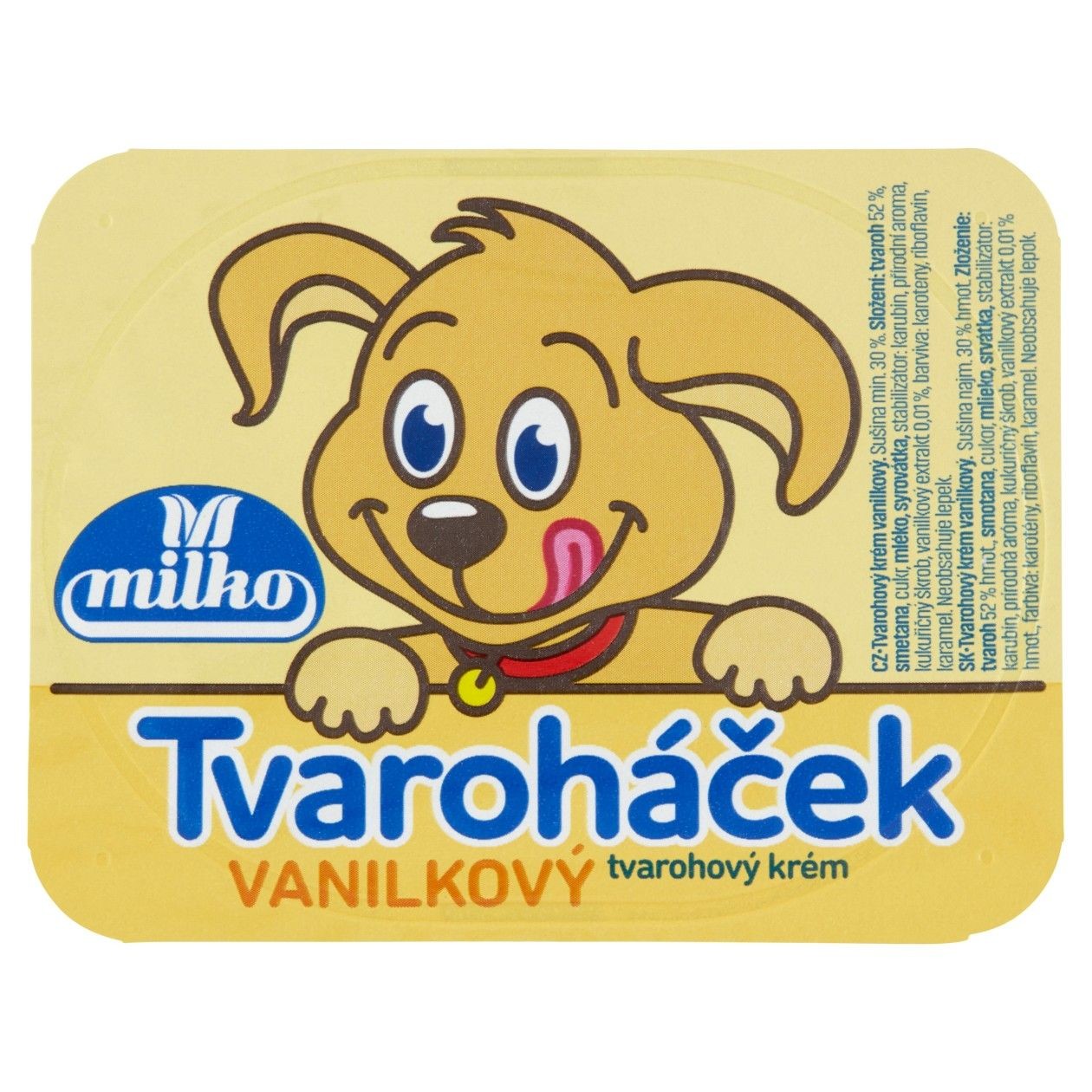 Milko Tvaroháček Vanilkový Tvarohový Krém 90g