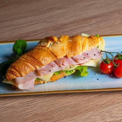 Ham and cheese croissant