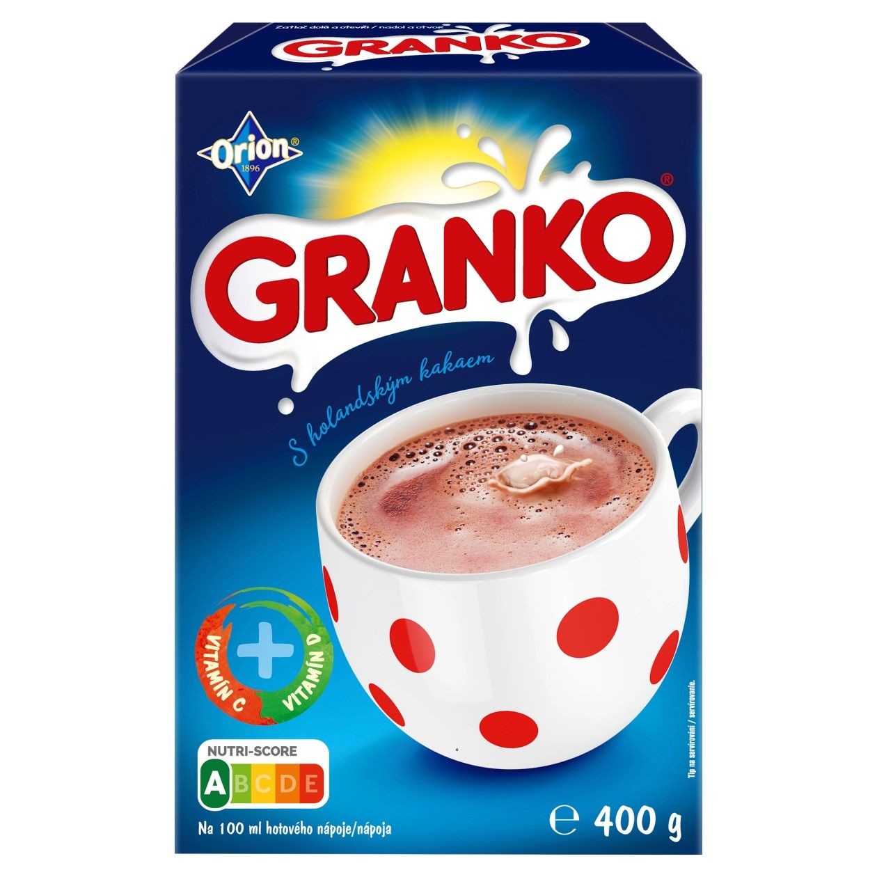 Orion granko S Holandským Kakaem Instantní Kakaový Nápoj S Vitamíny C A D 400g