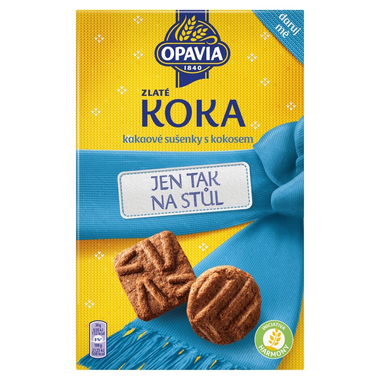 Opavia Zlaté Koka Sušenky S Kokosem A Kakaem 180g