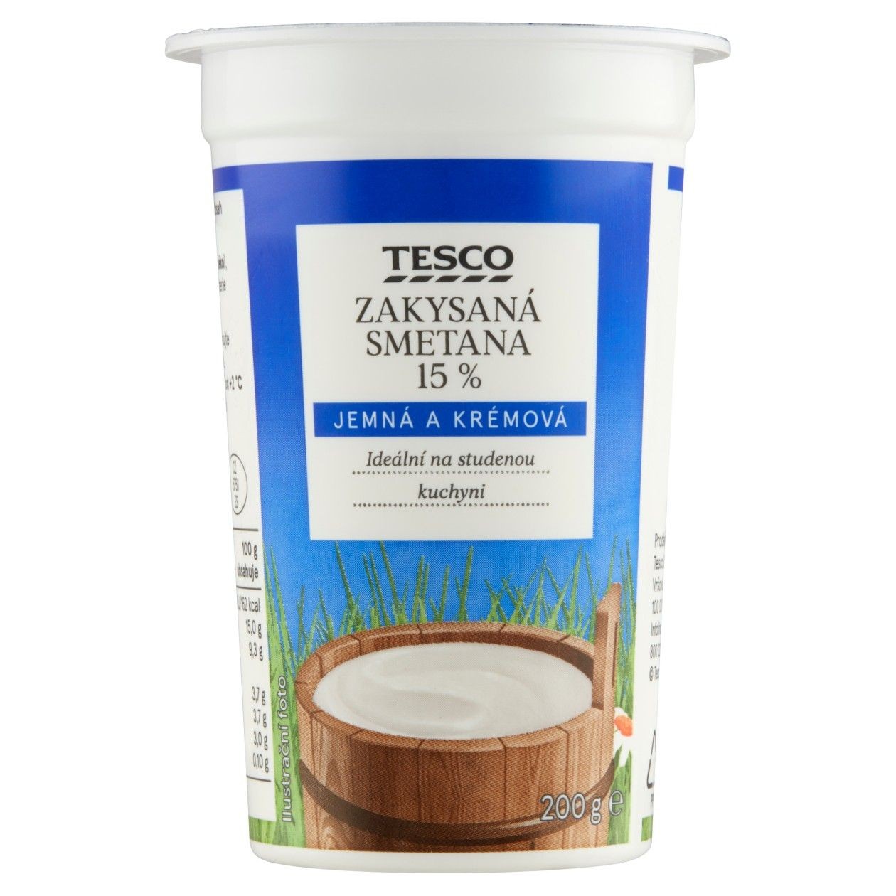 Tesco Zakysaná Smetana 15 % 200g