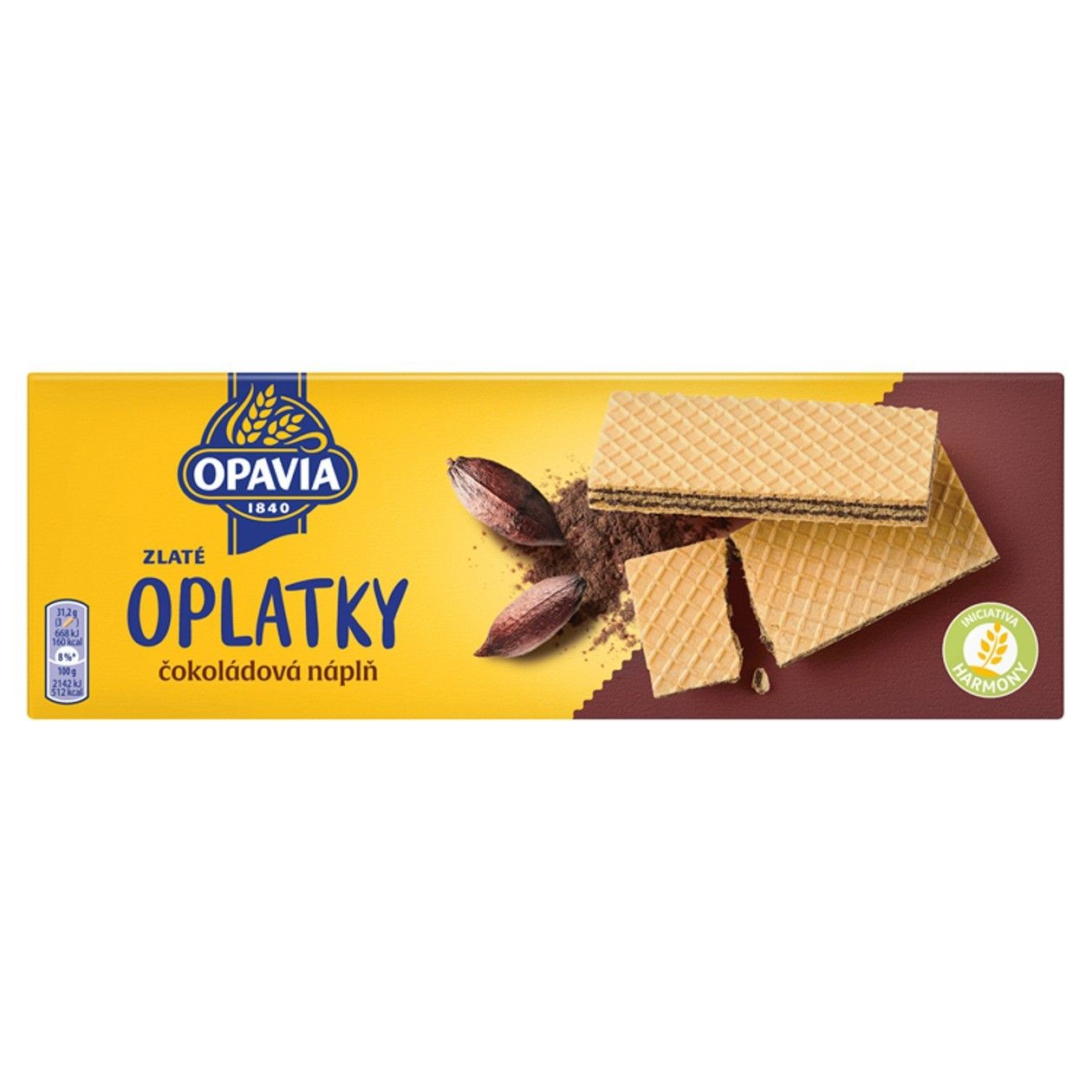 Opavia Zlaté Wafers With Chocolate Filling 146g