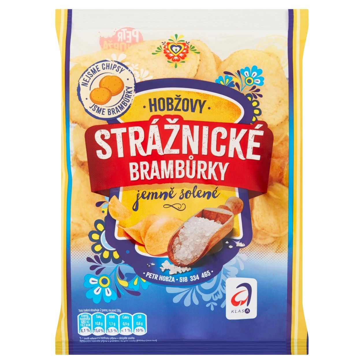 Strážnické Brambůrky Hobžovy Jemně Solené 60g