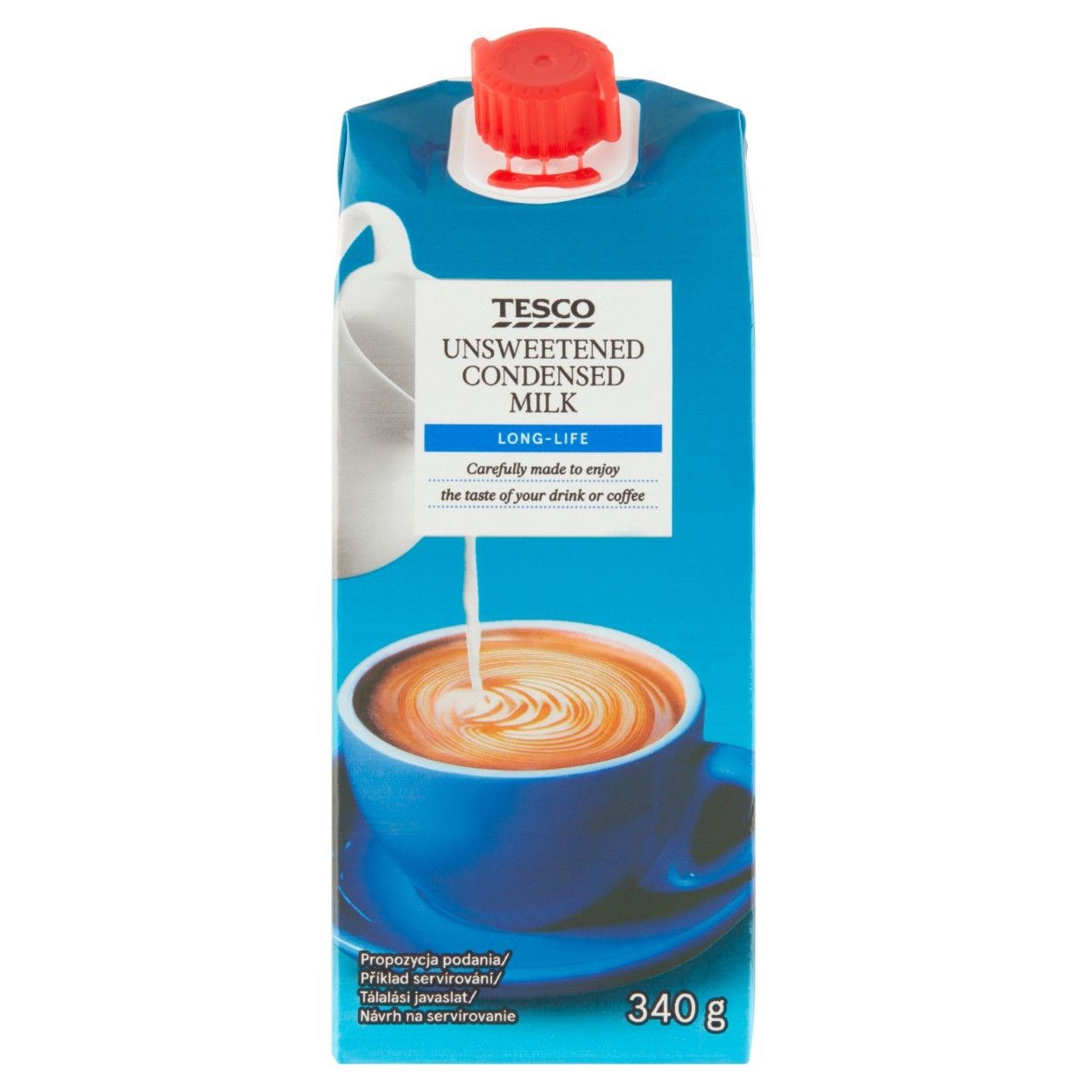 Tesco Zahuštěné mléko Neslazené 340g