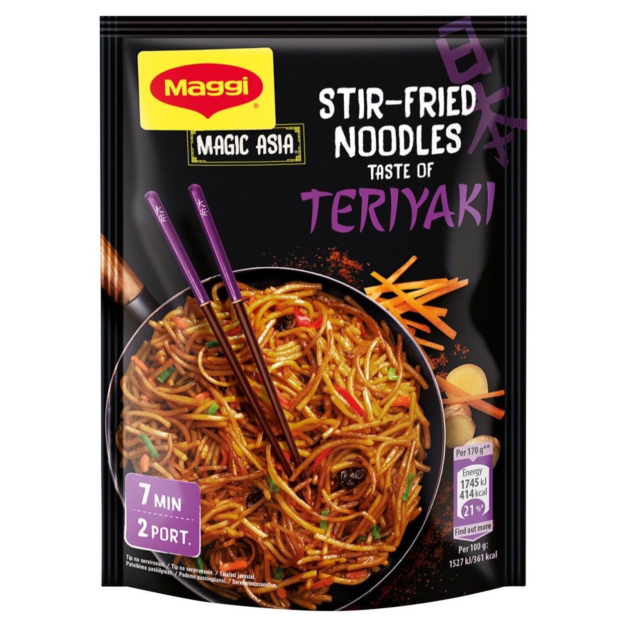 Maggi Fusian Smažené Nudle S Chutí Teriyaki 130g