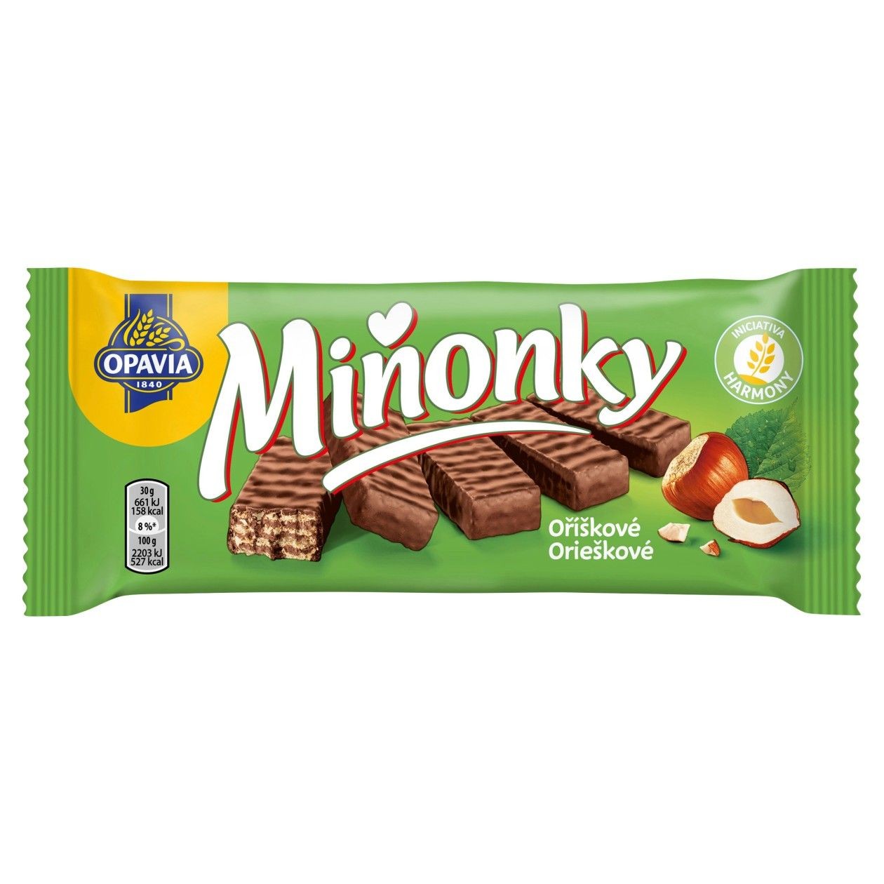 Opavia Miňonky Oříškové Oplatky 50g