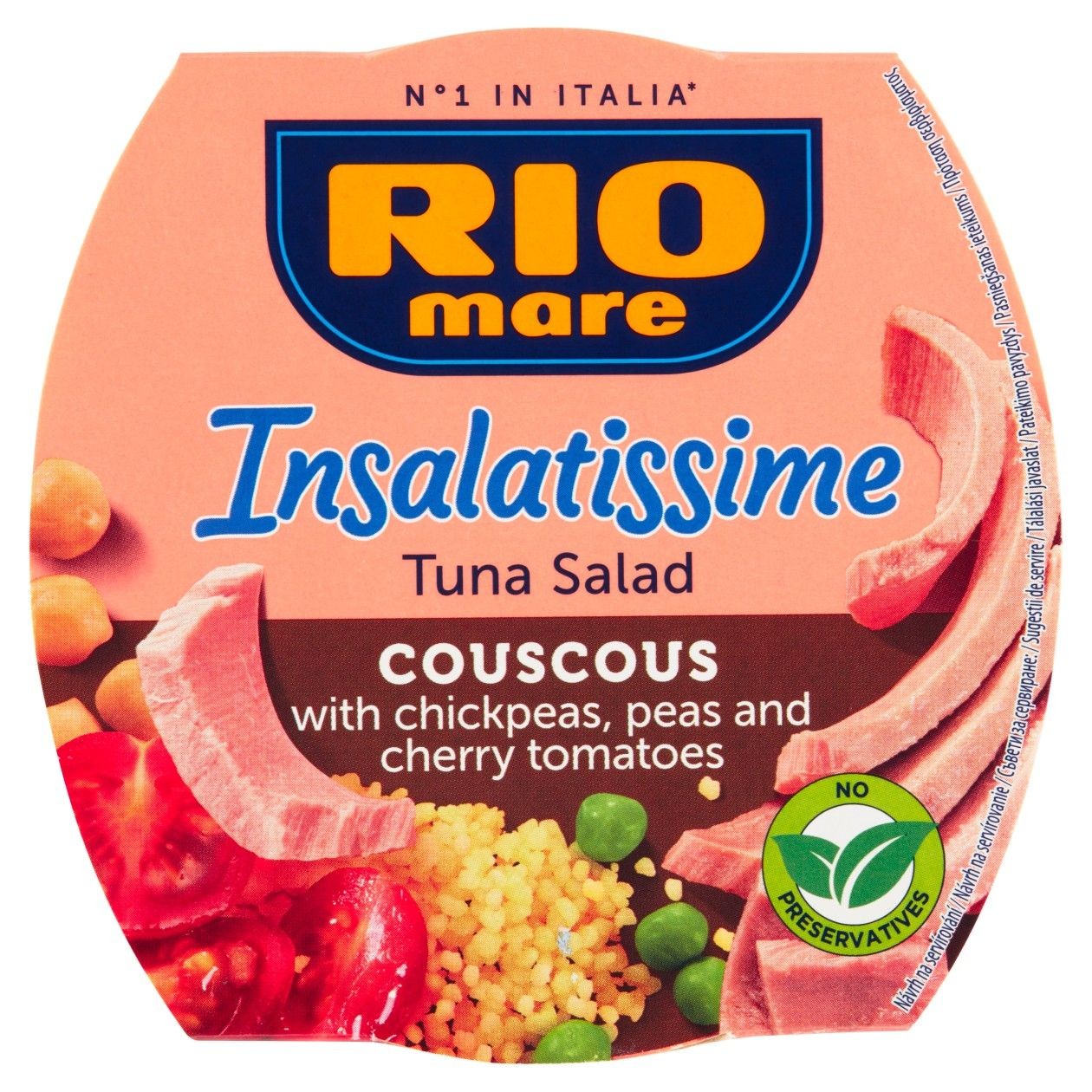 Rio Mare Insalatissime Salát S Tuňákem Kuskus S Cizrnou, Hráškem A Rajčaty 160g