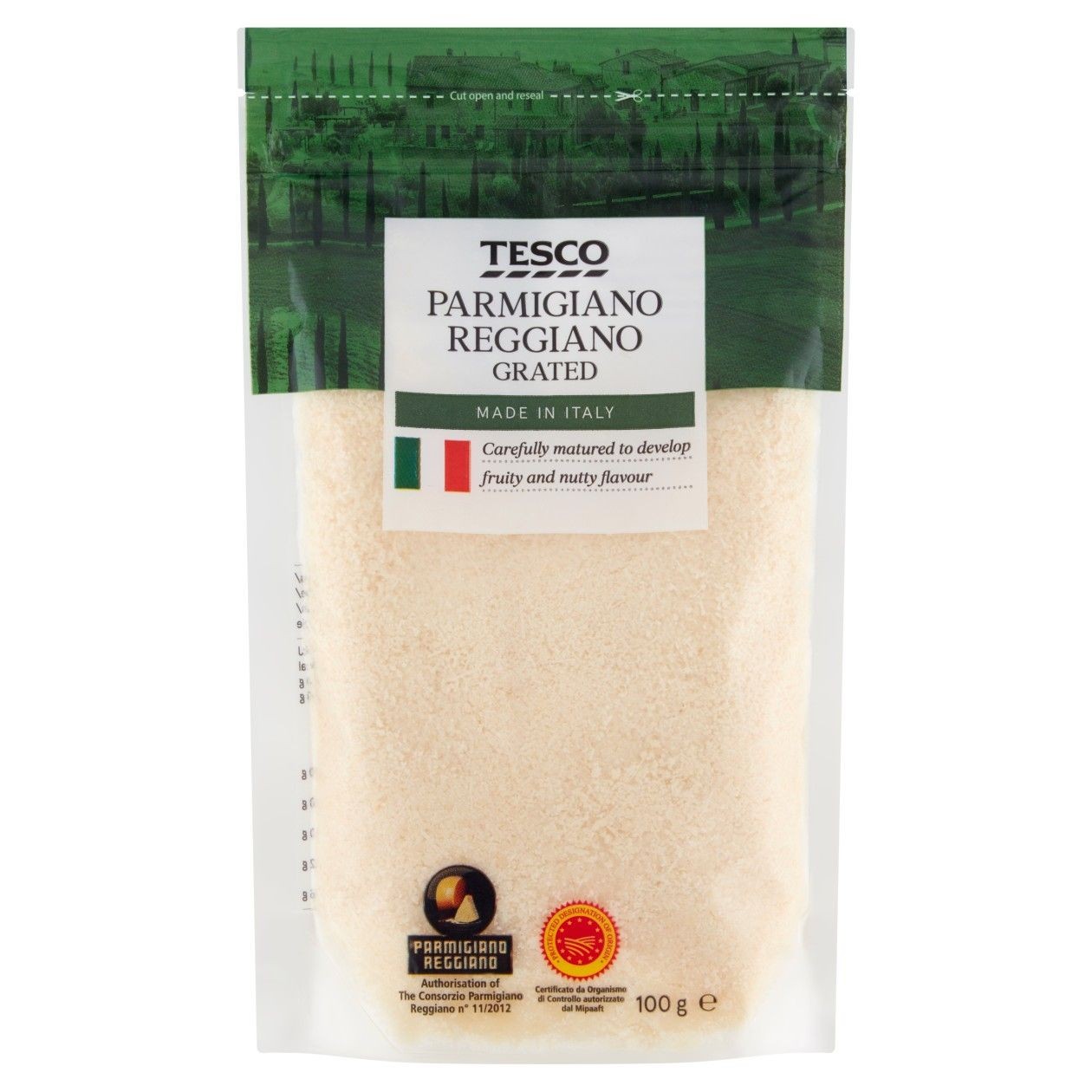 Tesco Parmigiano Reggiano grated 100g