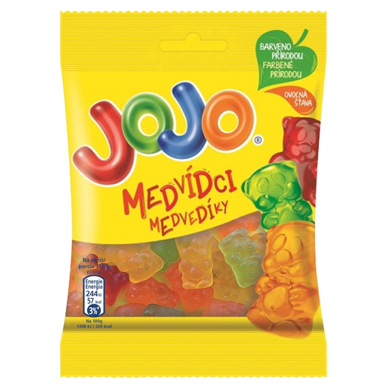 Jojo Medvídci Želé Bonbóny S Ovocnými Příchutěmi 80g