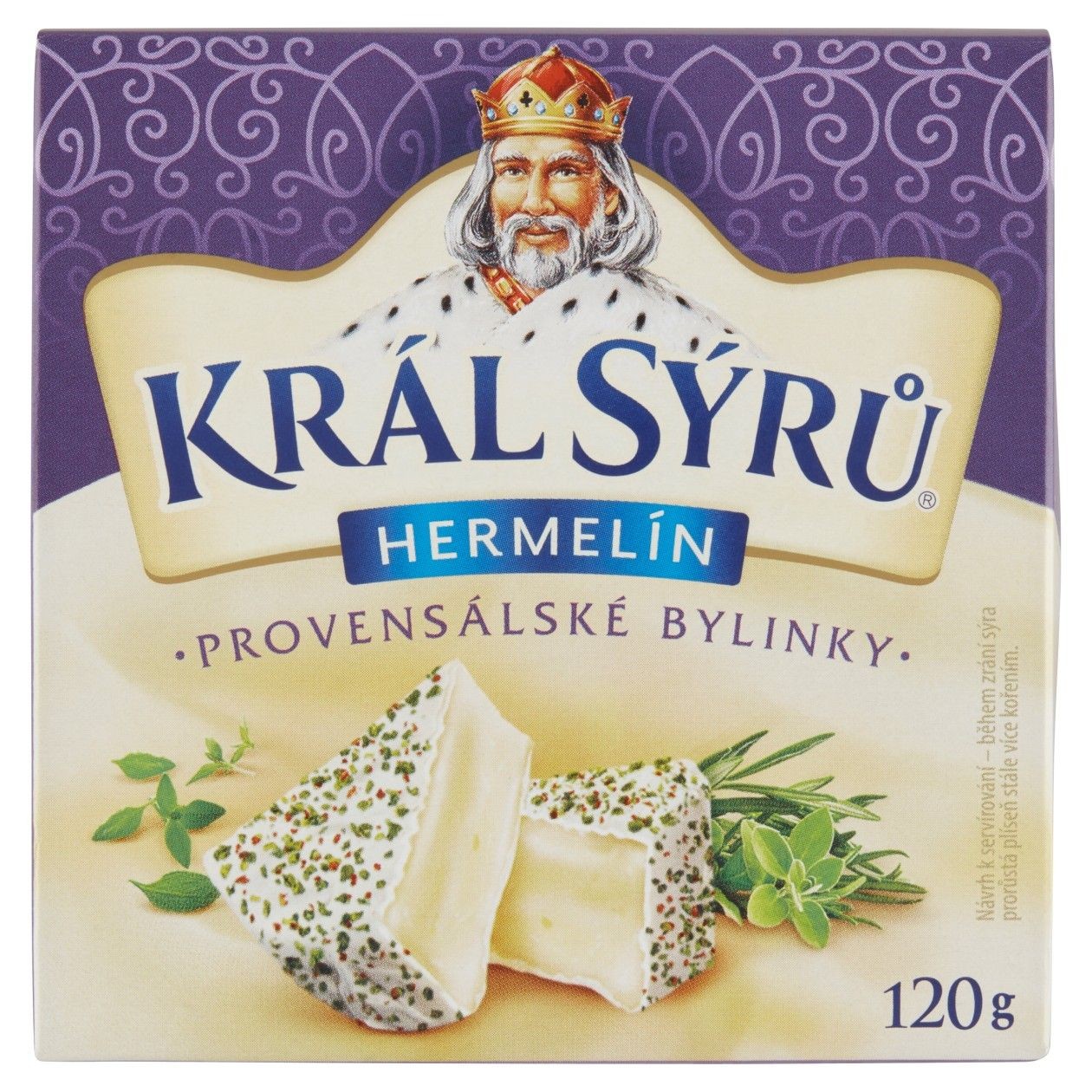 Král Sýrů Camembert Provencal Herbs 120g