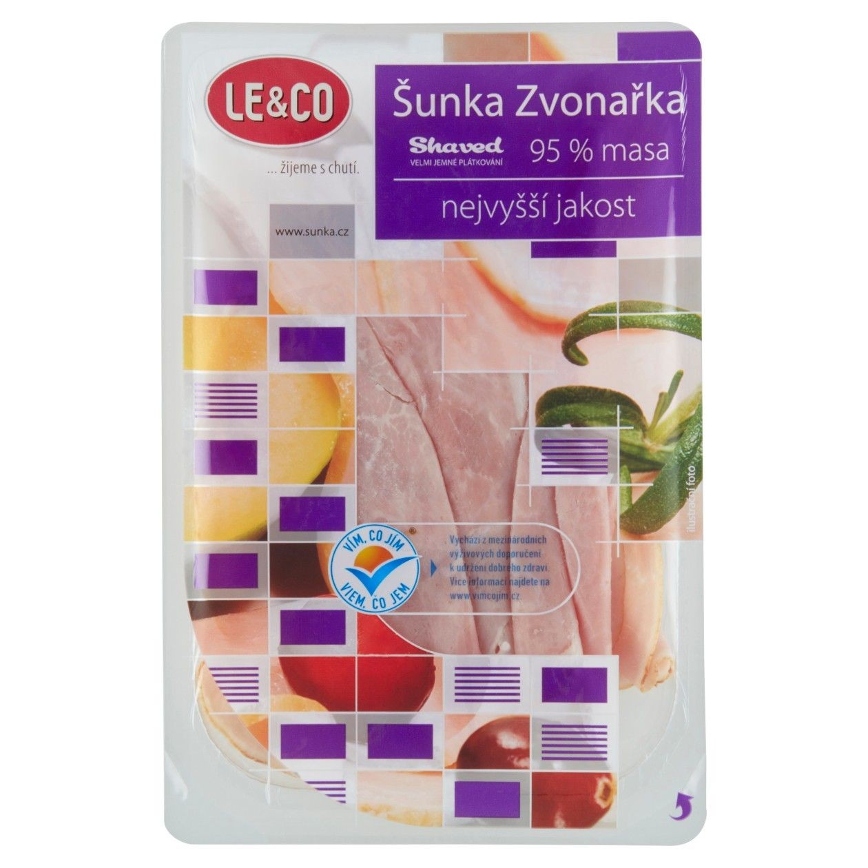Le & Co Shaved Šunka Zvonařka Nejvyšší Jakosti 100g