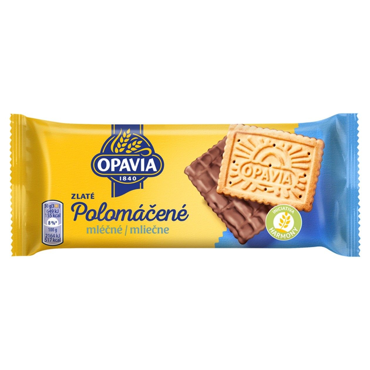 Opavia Zlaté Polomáčené mléčné 100g