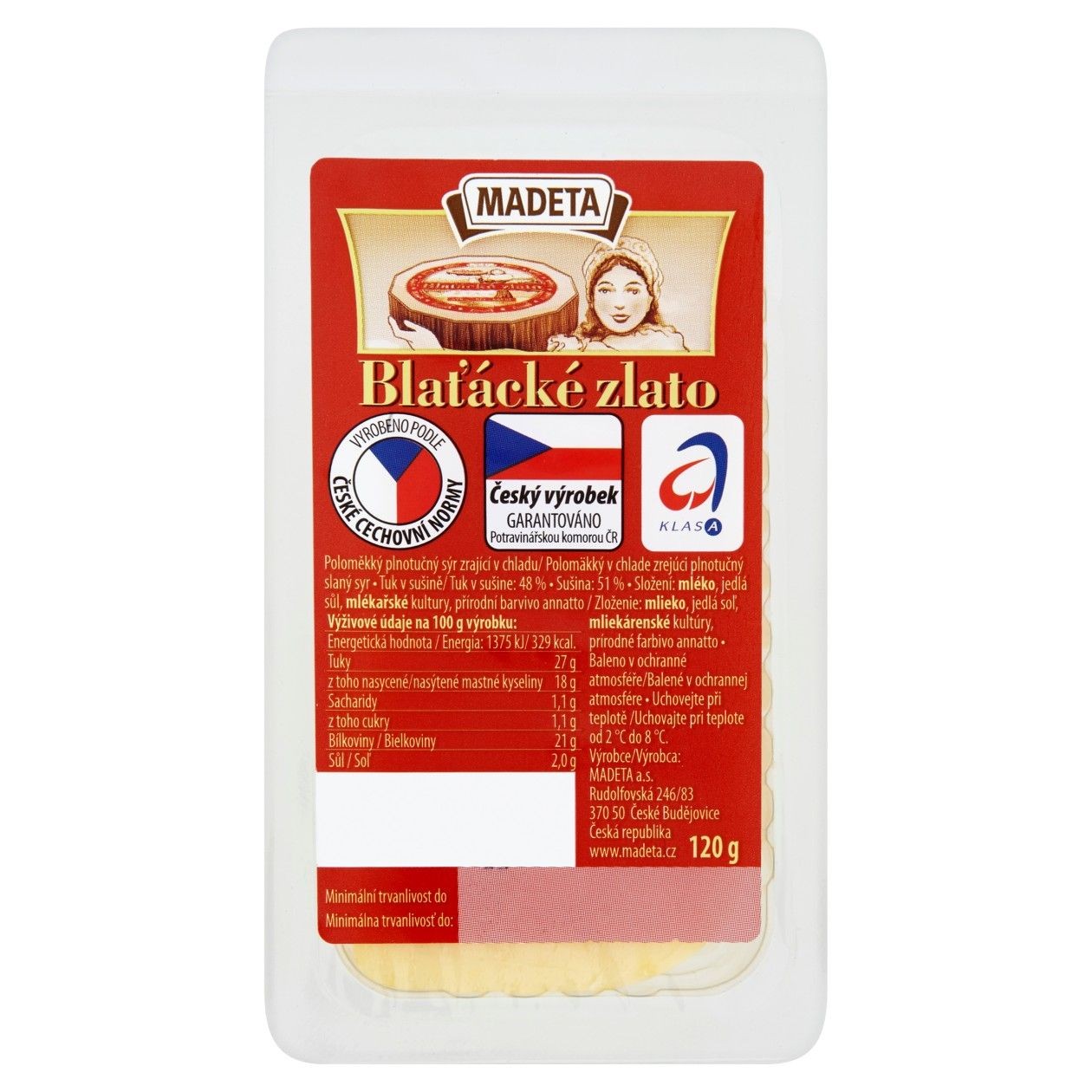 Madeta Blaťácké Zlato 120g