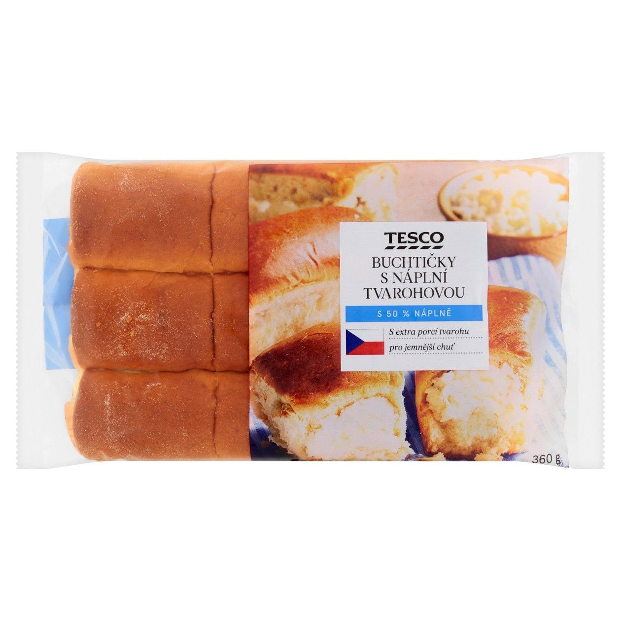 Tesco Buchtičky S Náplní Tvarohovou 360g