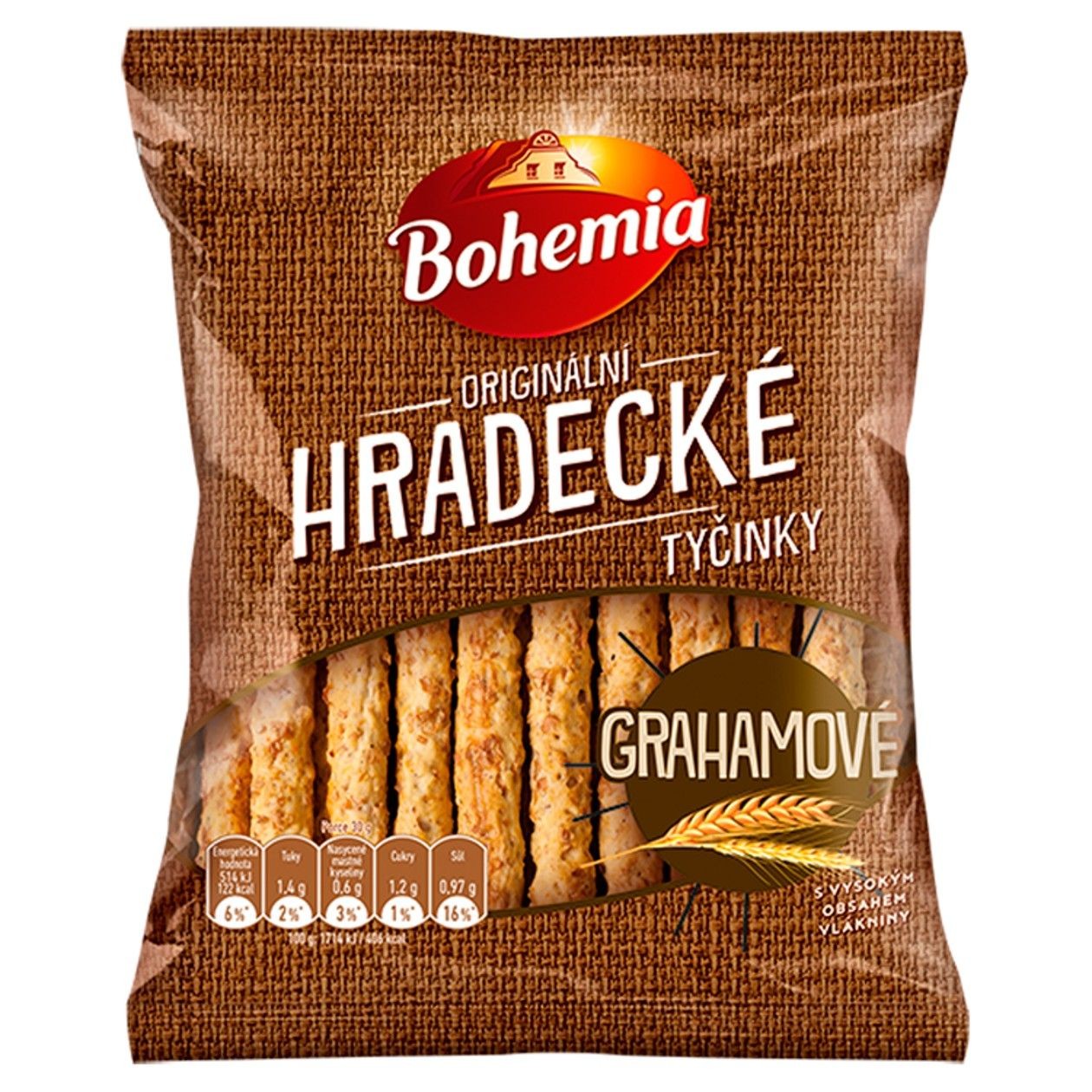 Bohemia Originální Hradecké Tyčinky grahamové 90g