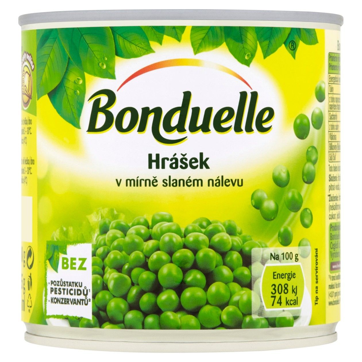 Bonduelle Hrášek V Mírně Slaném Nálevu 400g