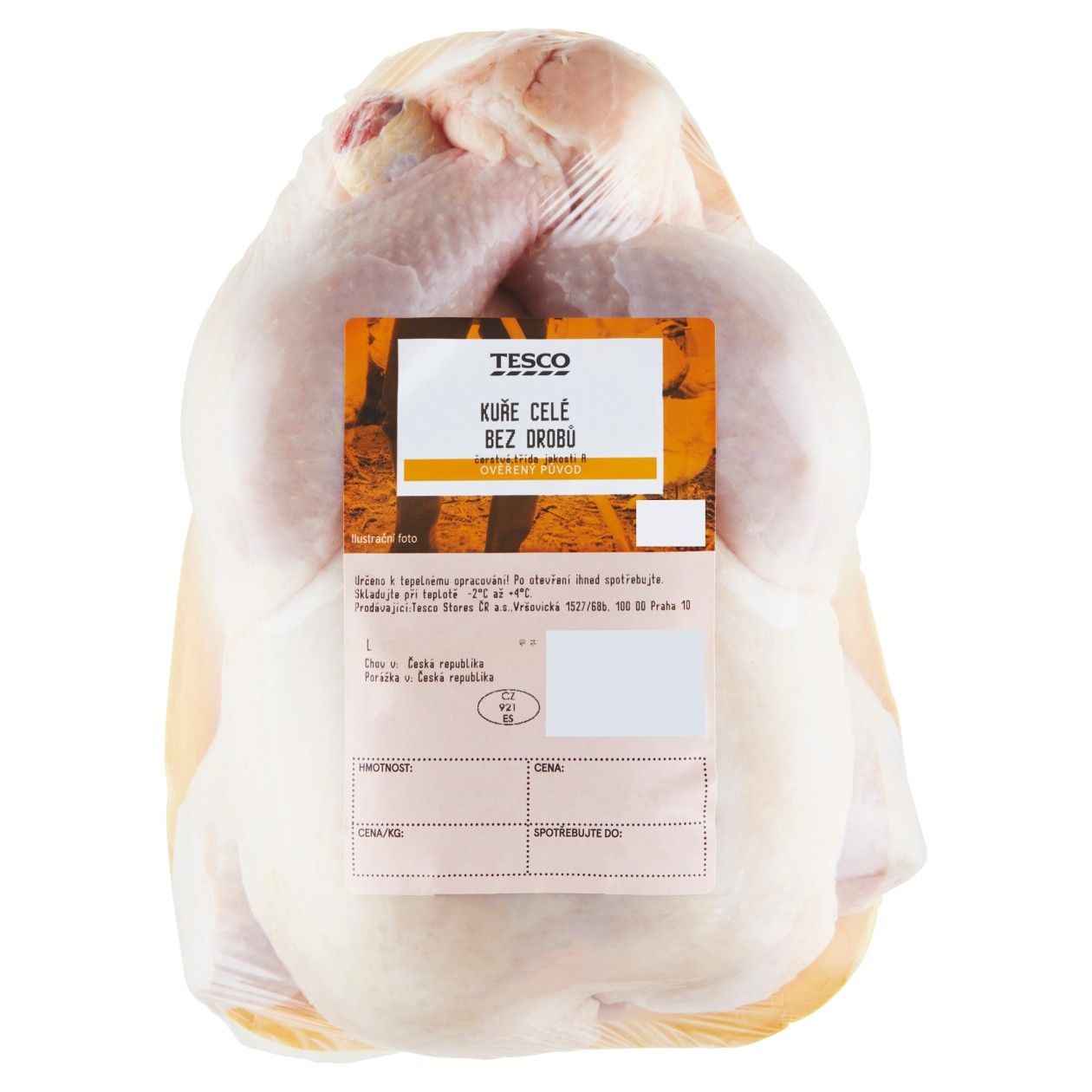 Tesco Whole Chicken Without giblets, 1.5kg
