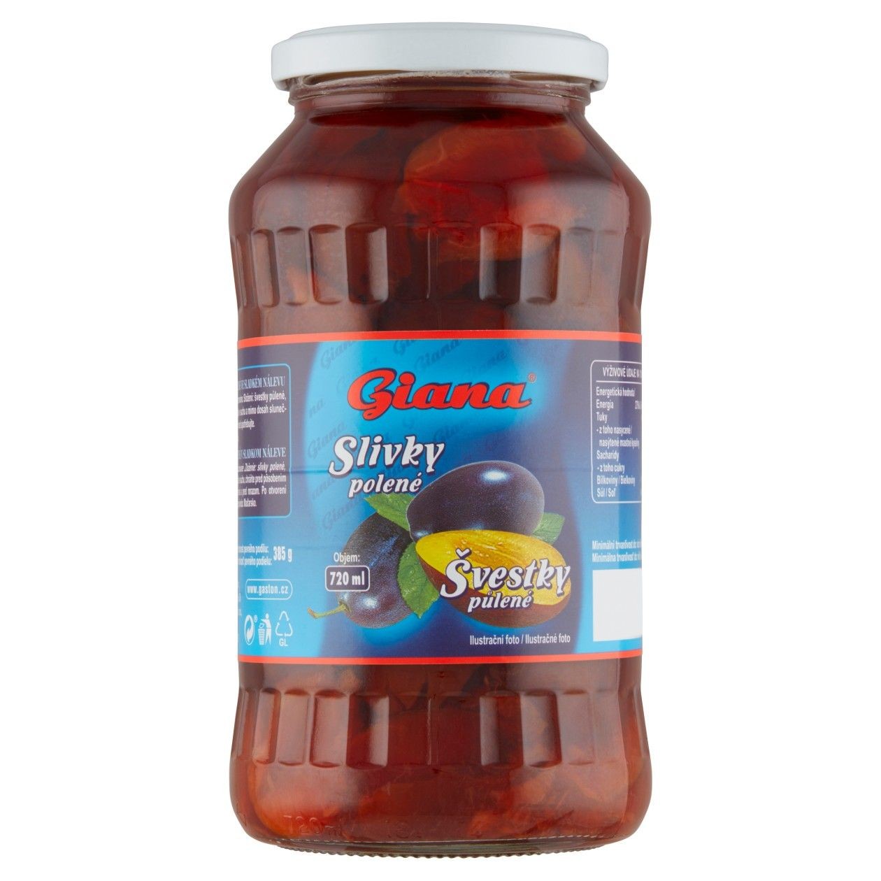Giana Švestky Půlené 700g