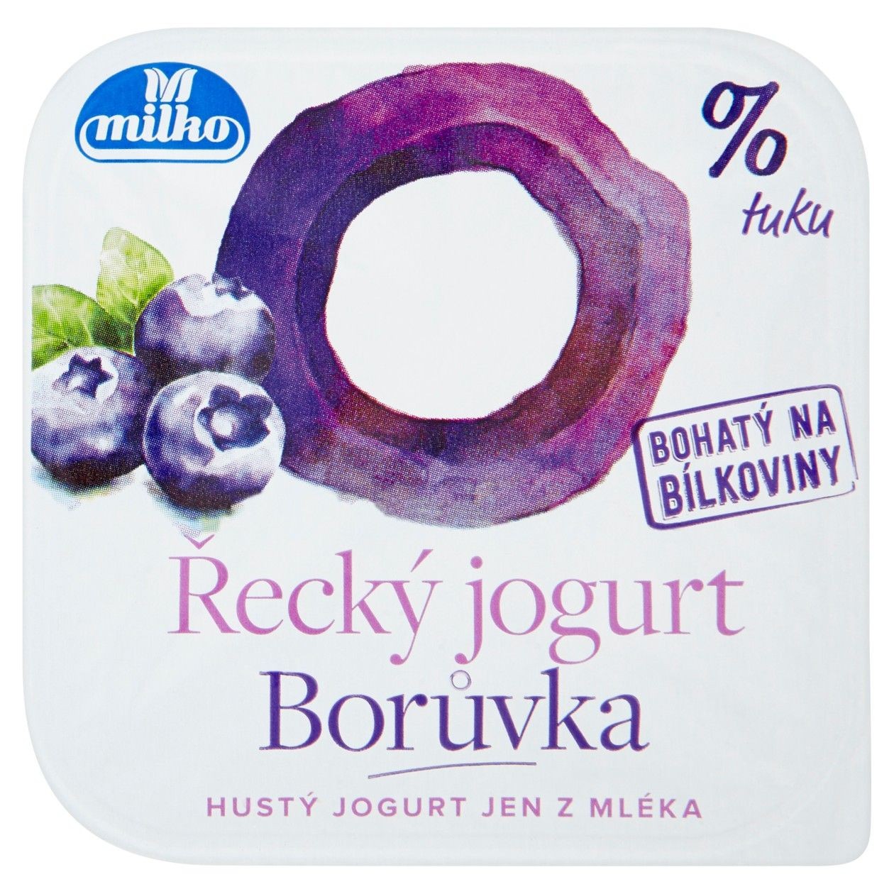 Milko greek Yogurt 0% Blueberry 140g