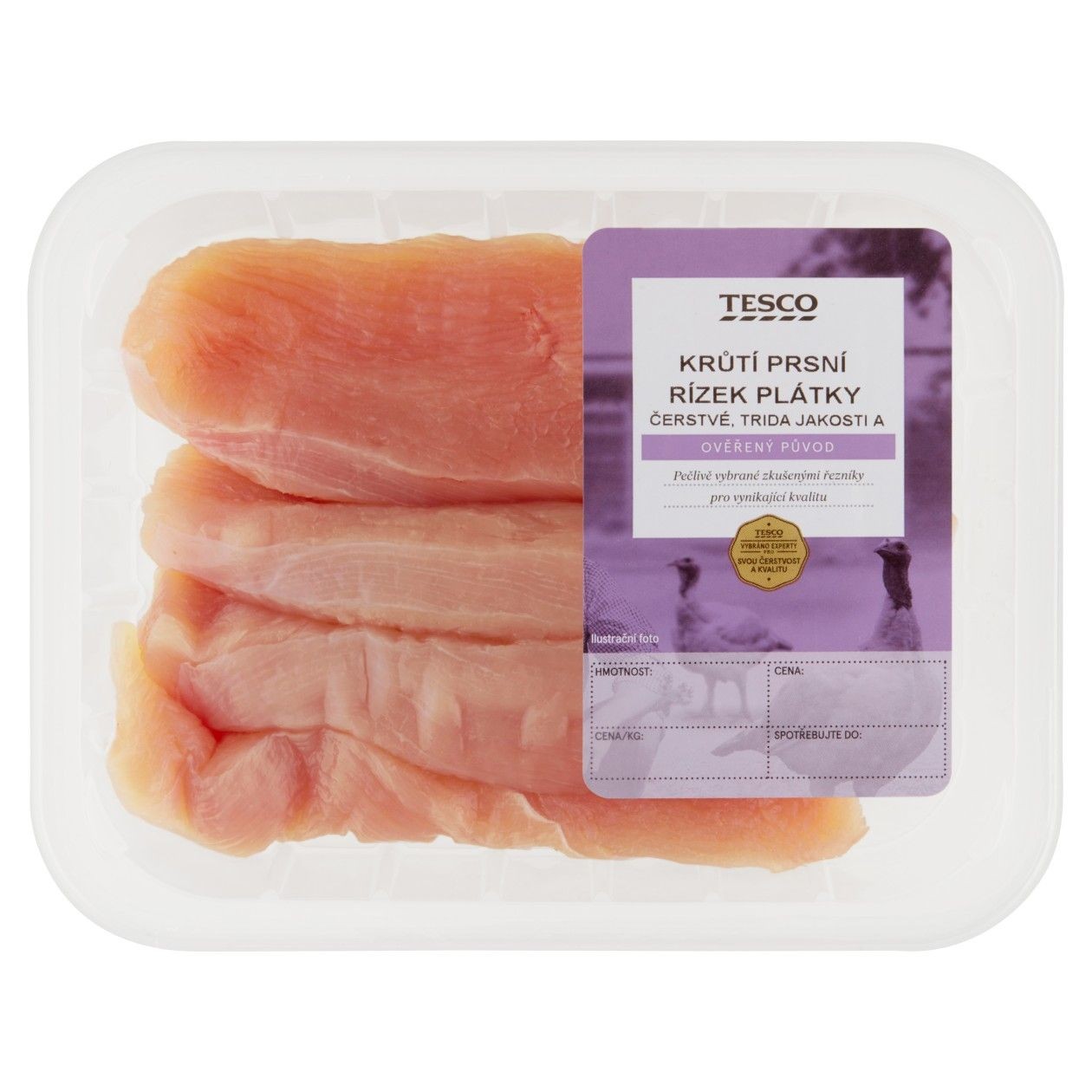 Tesco Krůtí Prsní Řízek Plátky 400g