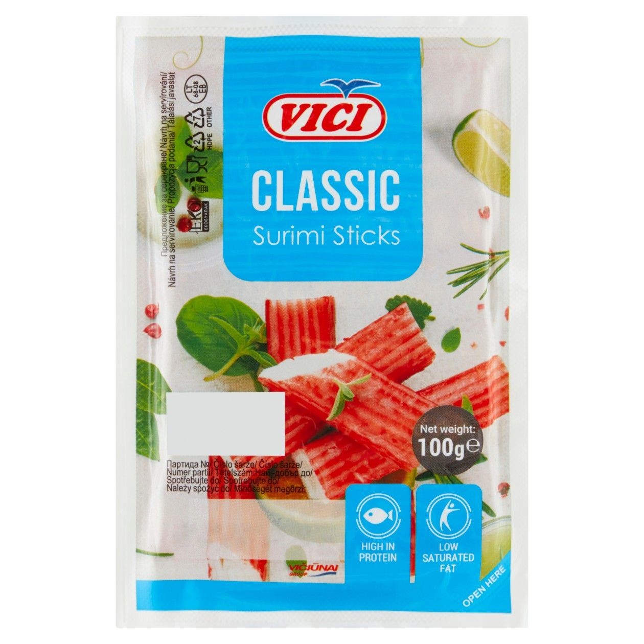 Vici Classic Surimi Rybí Tyčinky 100g