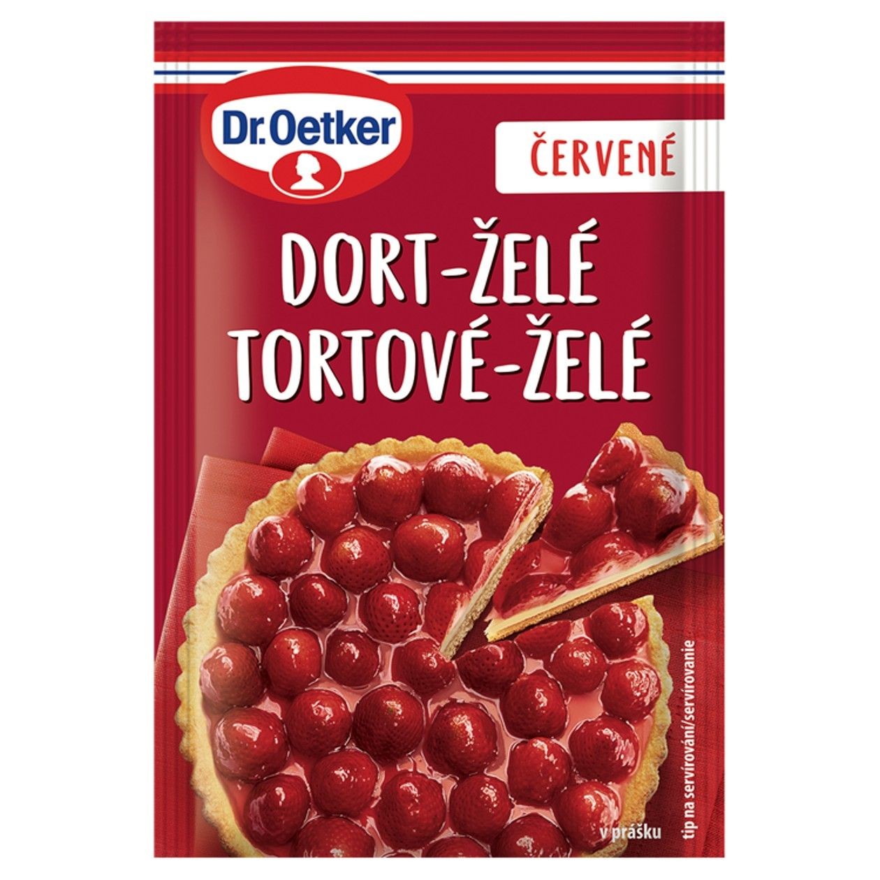 Dr. Oetker Dort-Želé Červené 10g
