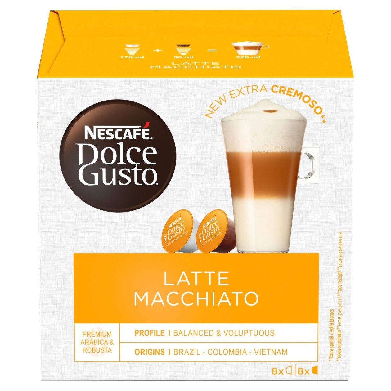 Nescafé® Dolce gusto® Latte Macchiato - Kávové Kapsle - 16 Ks