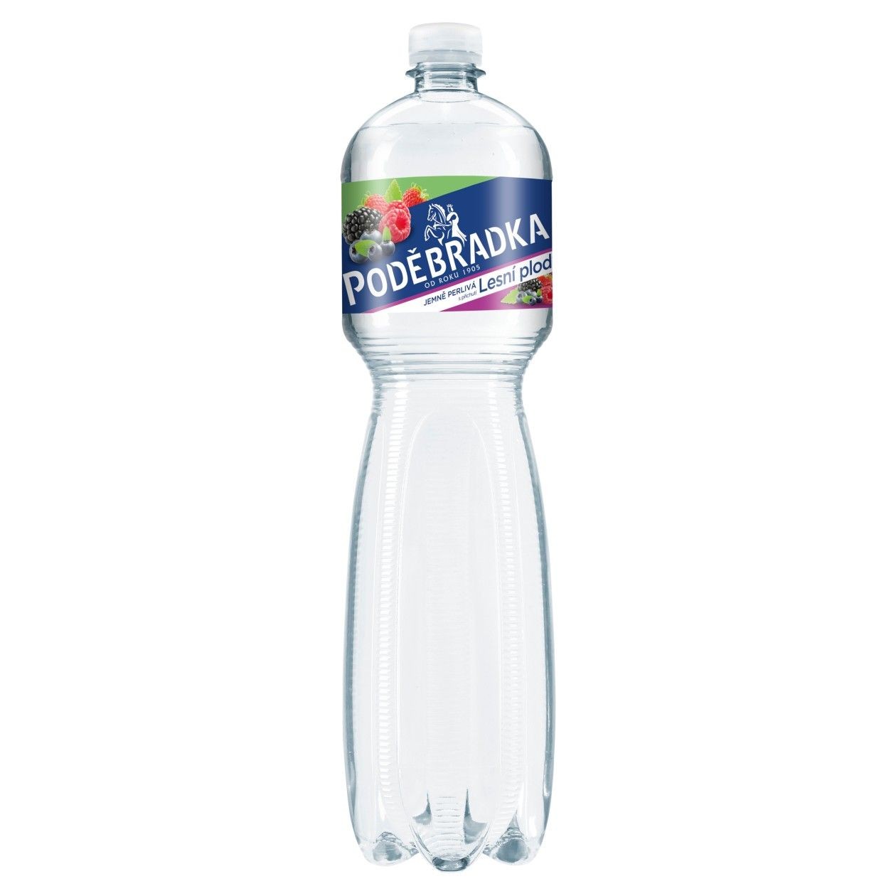 Poděbradka Jemně Perlivá S Příchutí Lesní Plody 1,5L