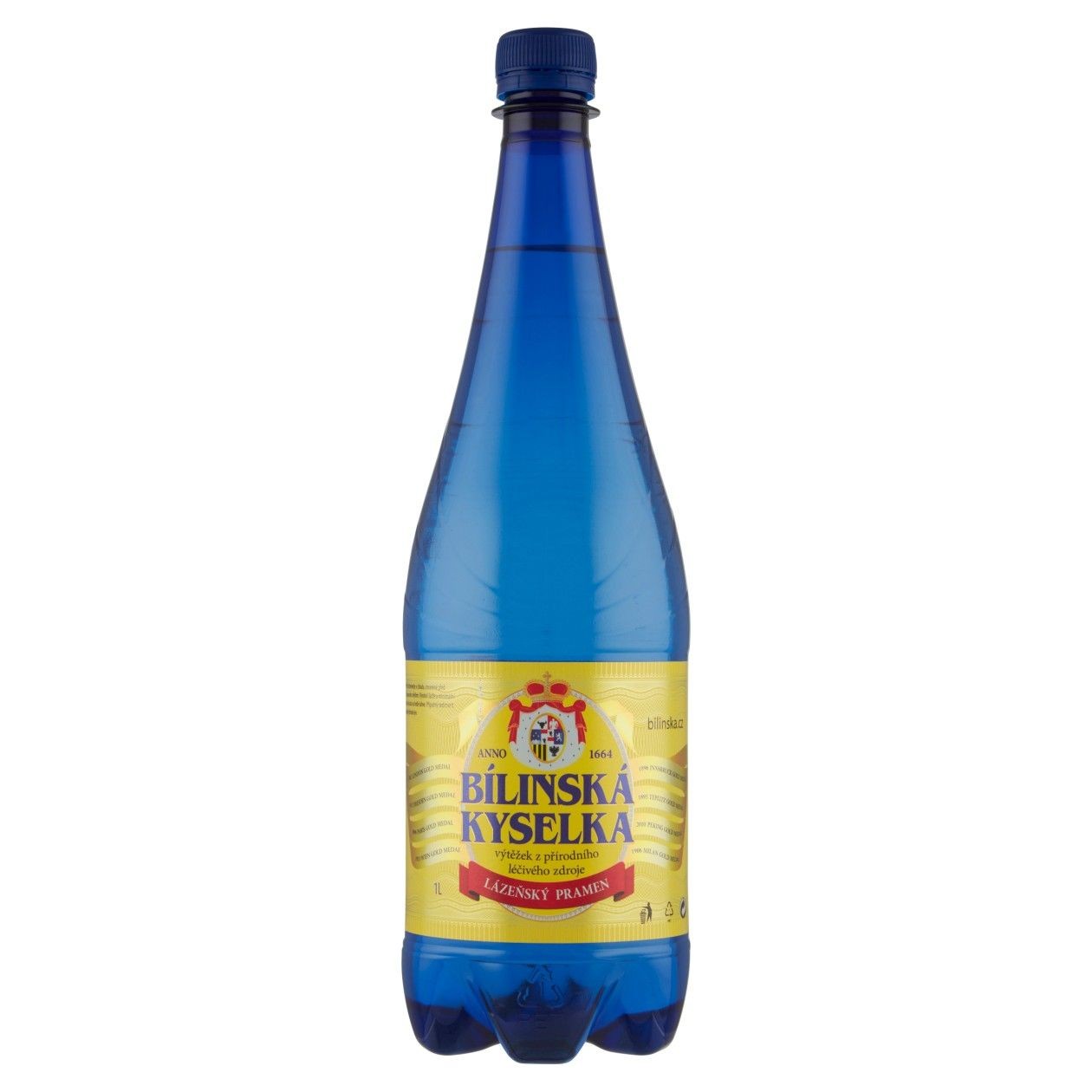 Bílinská Kyselka Přírodní Minerální Voda 1L