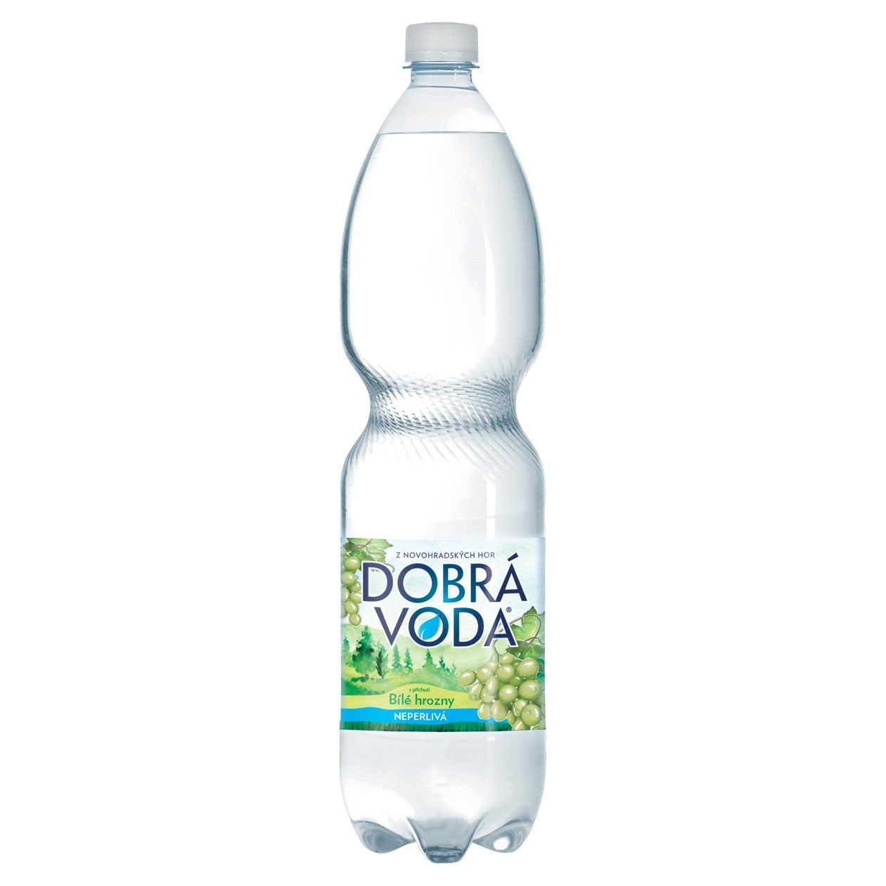 Dobrá Voda Neperlivá S Příchutí Bílé Hrozny 1,5L