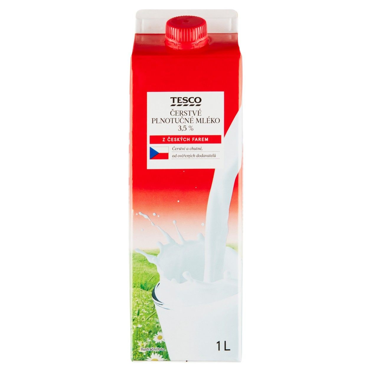 Tesco Čerstvé Plnotučné mléko 3,5% 1L