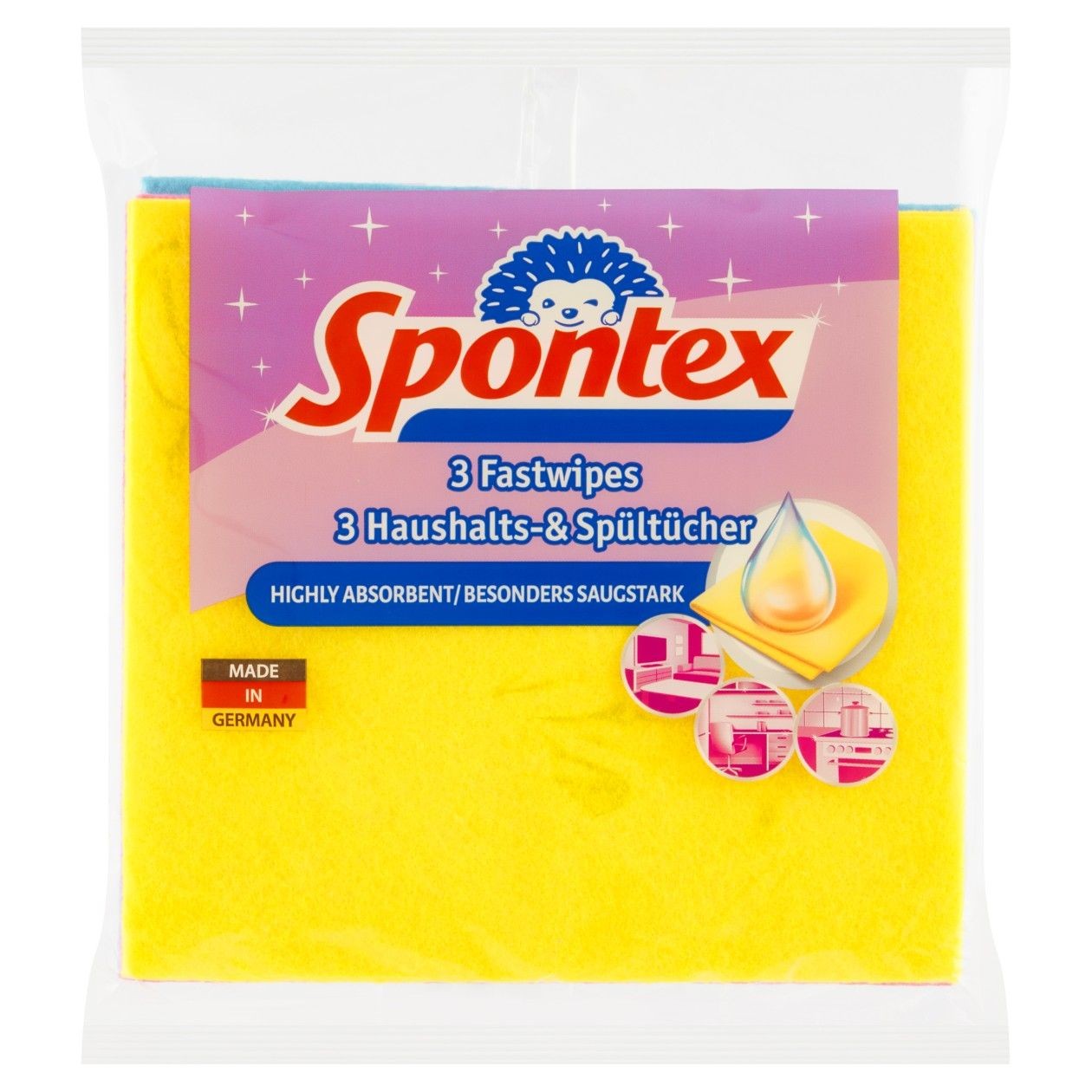 Spontex Fastwipes Víceúčelová Utěrka 3 Ks