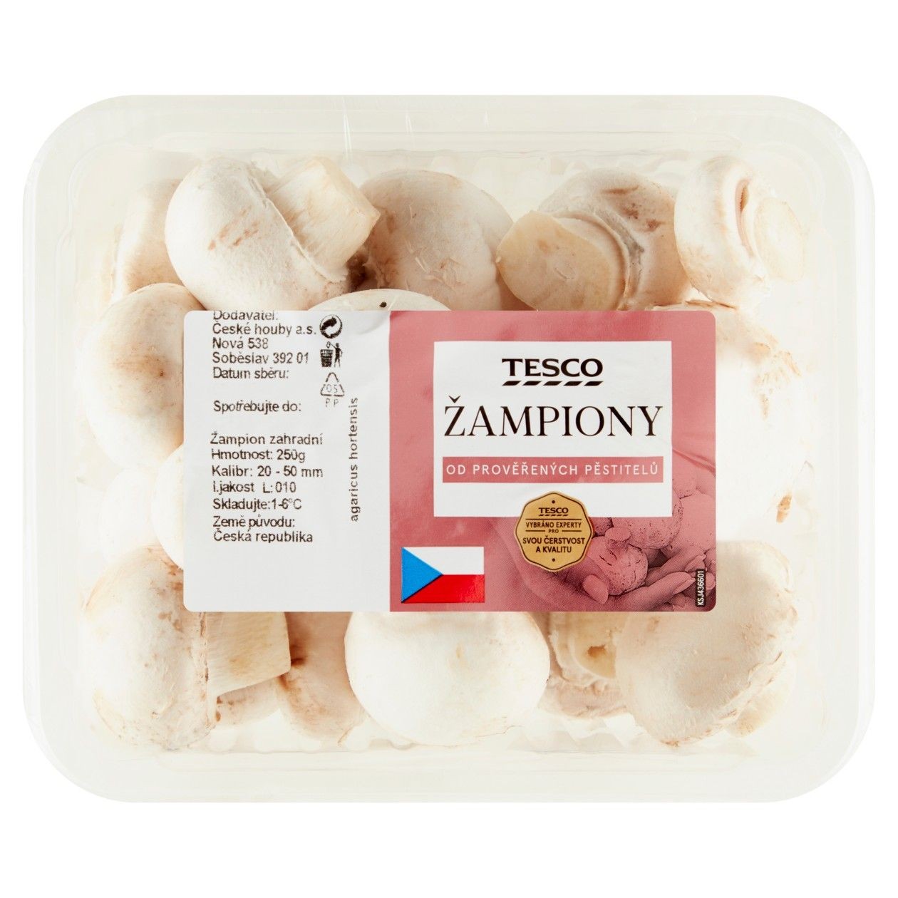 Tesco Žampiony 250g